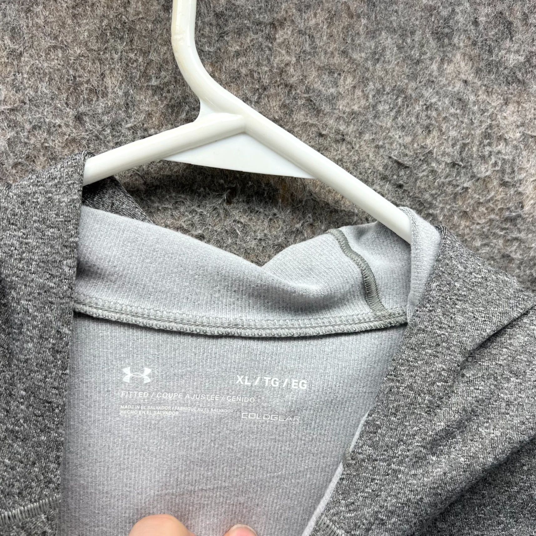 Under Armour Under Armour Sweater Hoodie Pullover Gray XL Men Regular Fit Fleece Hooded Cowl Size US XL / EU 56 / 4 - 3 Thumbnail