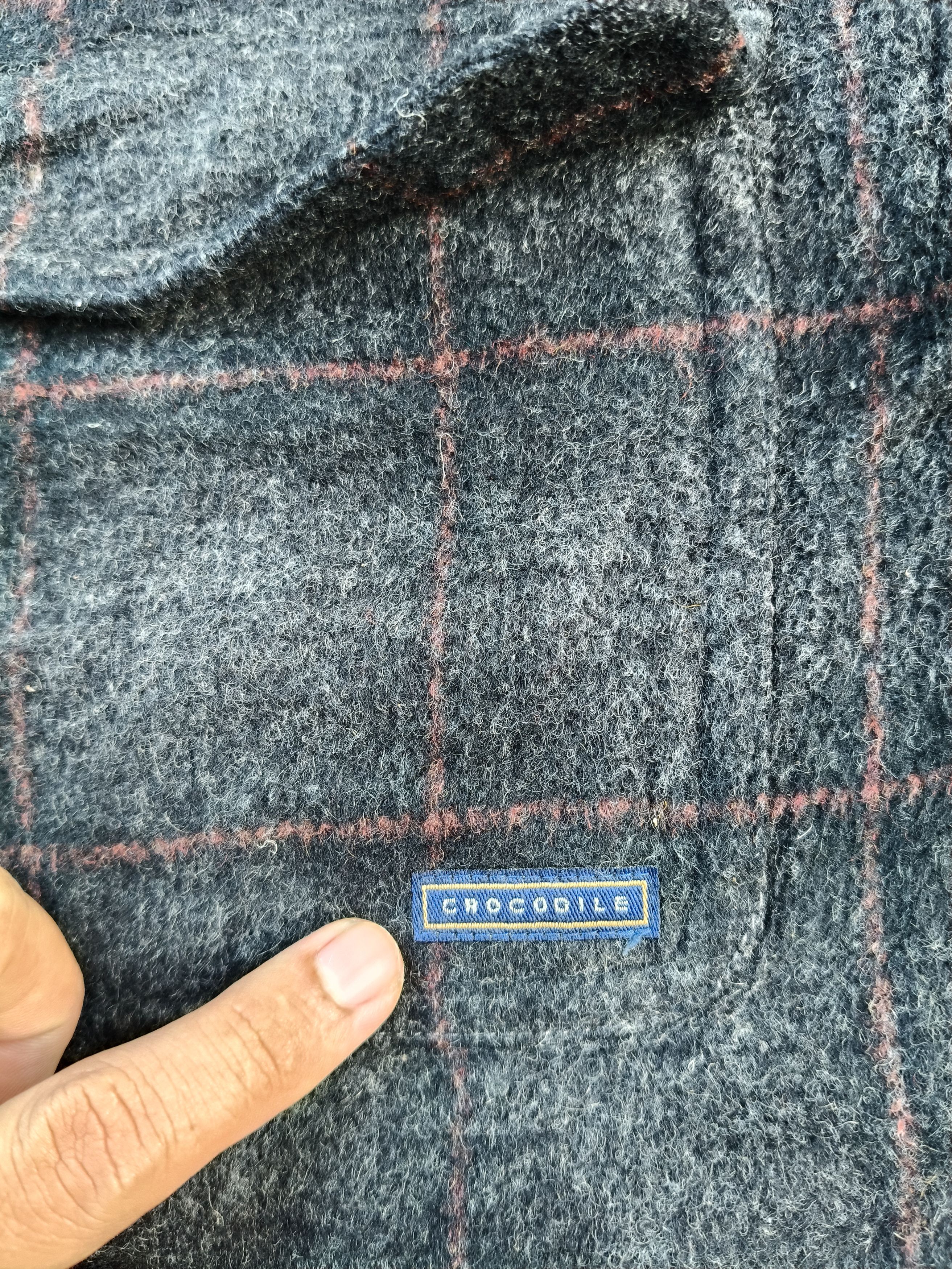 Japanese Brand Vintage Crocodile Wool Button Jacket Size US M / EU 48-50 / 2 - 13 Thumbnail