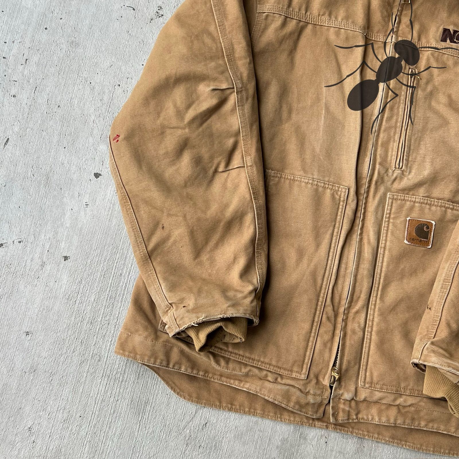 Carhartt × Vintage Carhartt C61 CML brown chore work wear jacket Size US L / EU 52-54 / 3 - 10 Thumbnail