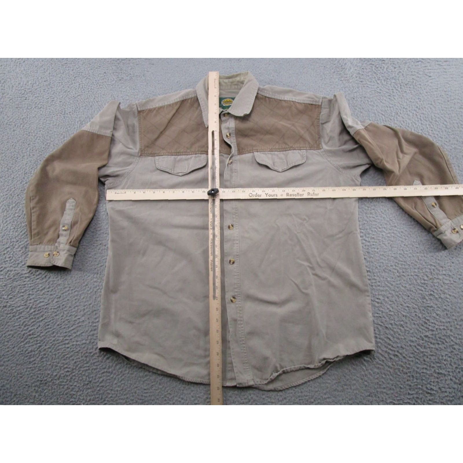 Vintage Cabela's Brown Safari Outback Style Long Sleeve Flannel Button Up Shirt XL Mens Shirt Casual Winter Size US XL / EU 56 / 4 - 6 Thumbnail
