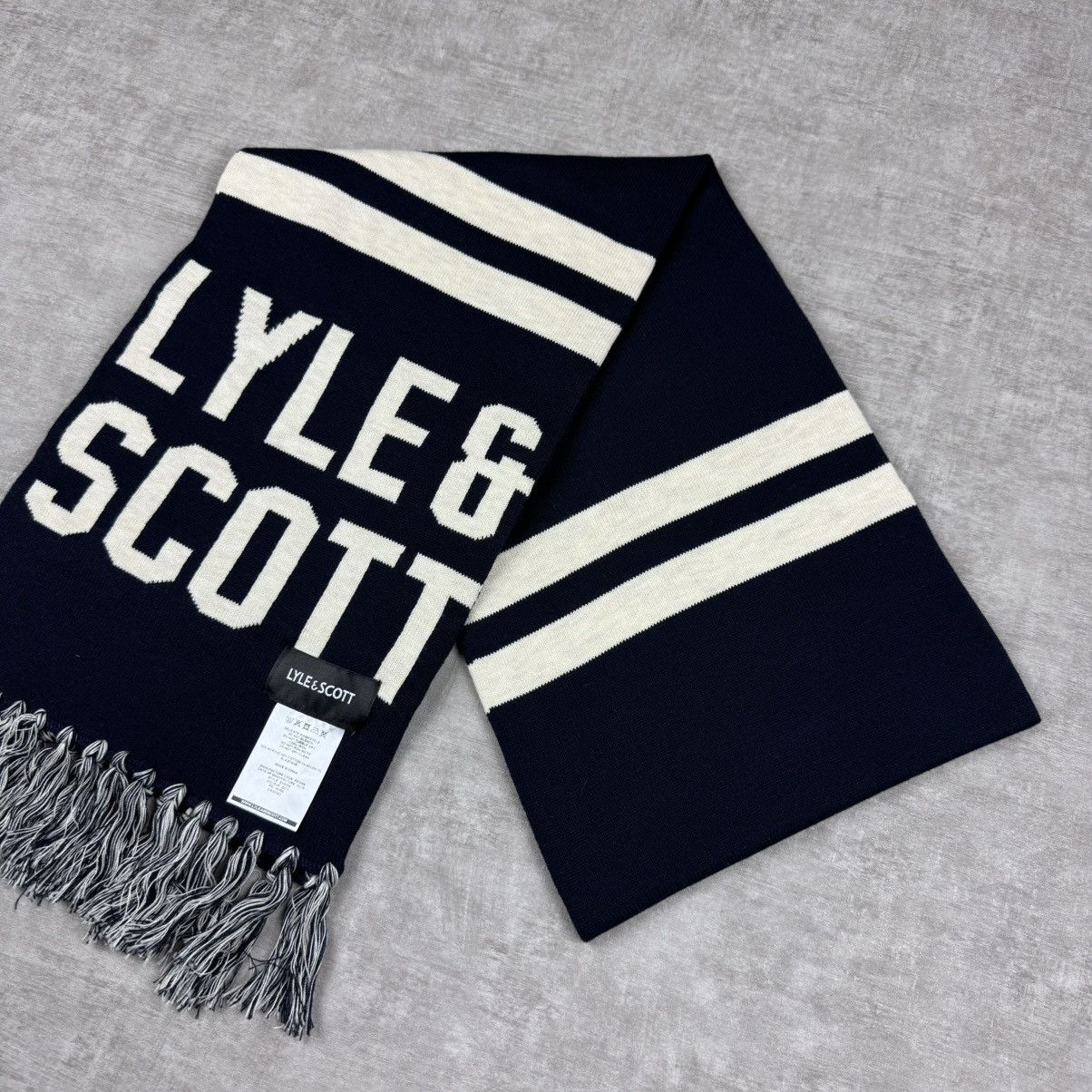 Lyle & Scott Lyle & Scott Navy Scarf Size ONE SIZE - 4 Thumbnail