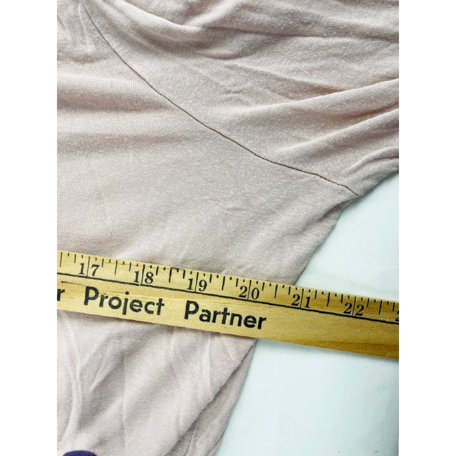 Pinko Ruff Hewn Shirt Women L Blush Pink Knot-Tie Neck V-Neck Long Sleeve Shirt Womens L Blush Pink Knot-Tie Neck V-Neck Long Sleeve Size L / US 10 / IT 46 - 3 Thumbnail