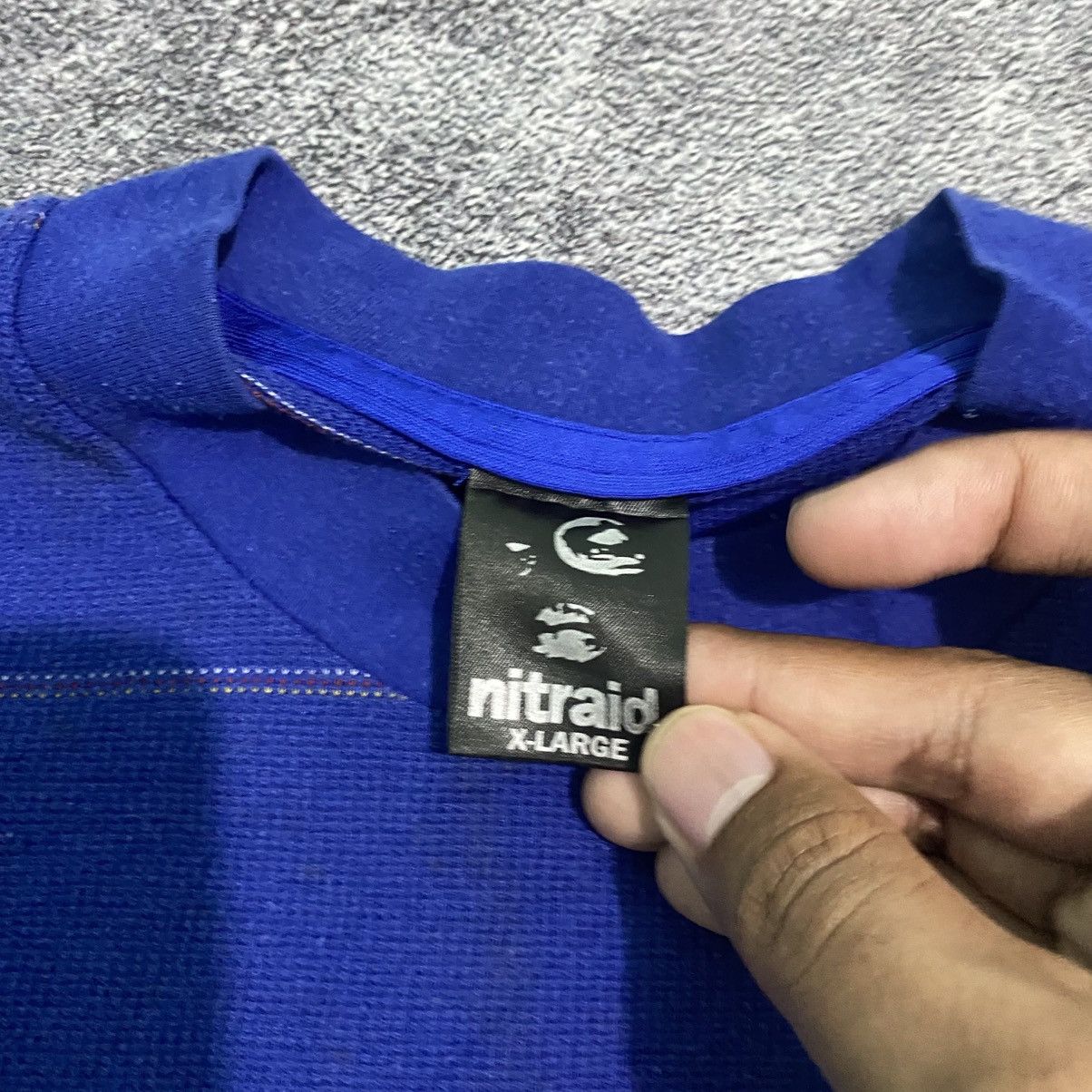 Nitraid Nitraid Small spellout logo stripe t shirt lgb punk style Size US L / EU 52-54 / 3 - 4 Thumbnail