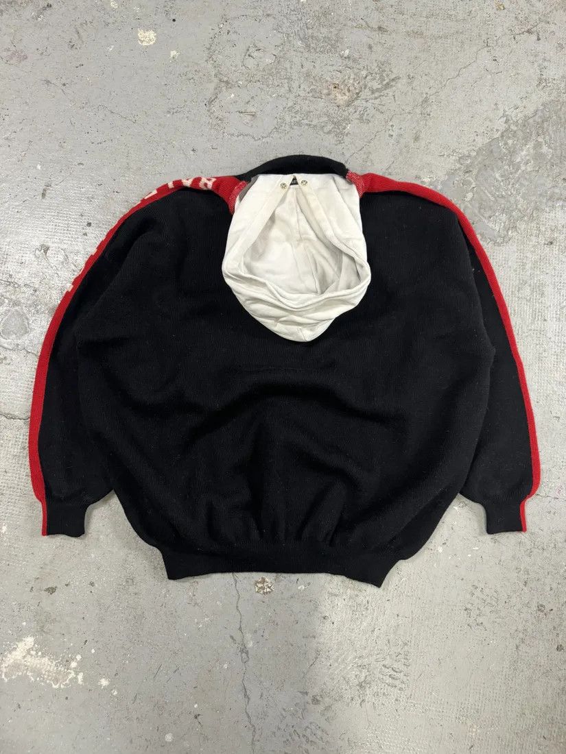 Balenciaga Oversized Logo-Jacquard Wool Cotton Jersey Hoodie