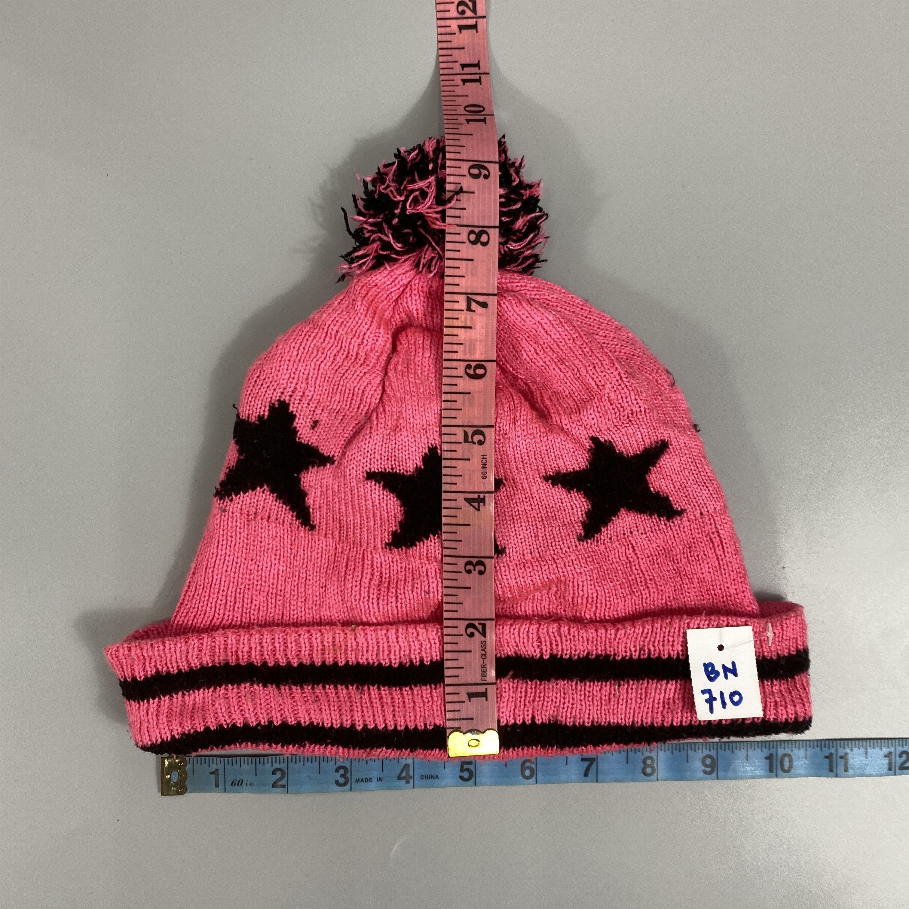Japanese Brand Star Snow Cap Beanie With Pompom -BN710 Size ONE SIZE - 6 Thumbnail