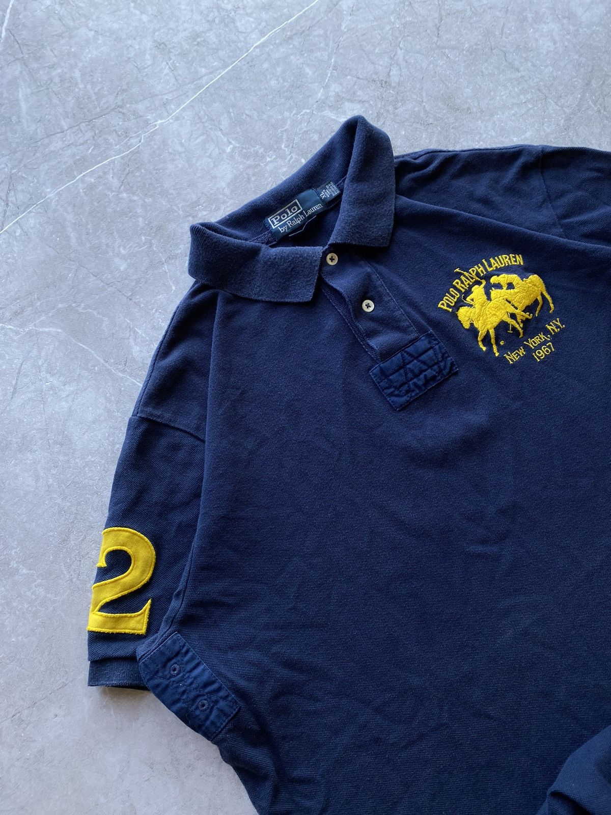 Polo Ralph Lauren Vintage Y2K Polo Ralph Lauren Double Pony #2 Polo Shirt Size US XL / EU 56 / 4 - 3 Thumbnail