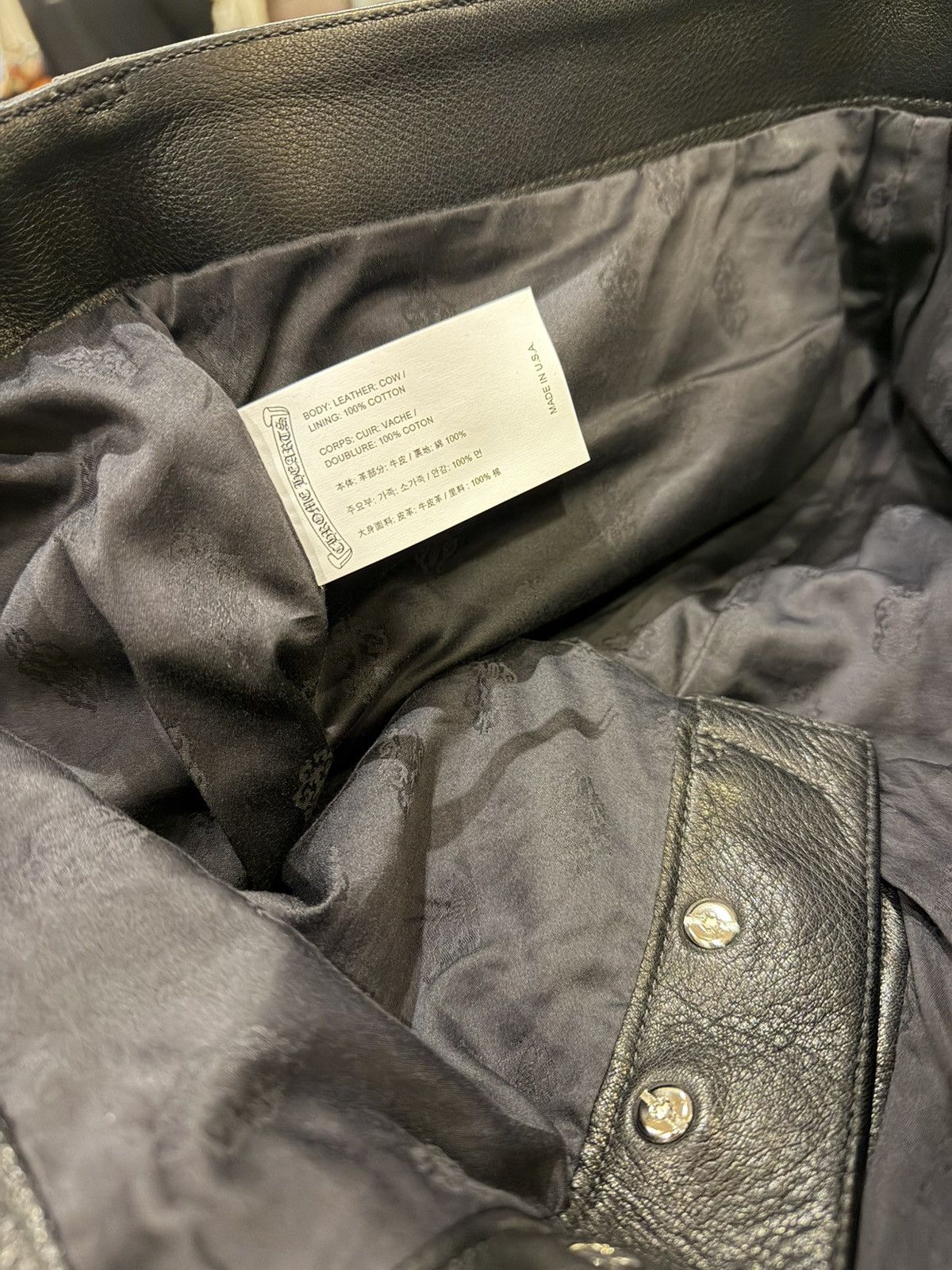 Chrome Hearts Chrome Hearts Devil Dog Leather Cargo Pants Size US 34 / EU 50 - 8 Thumbnail