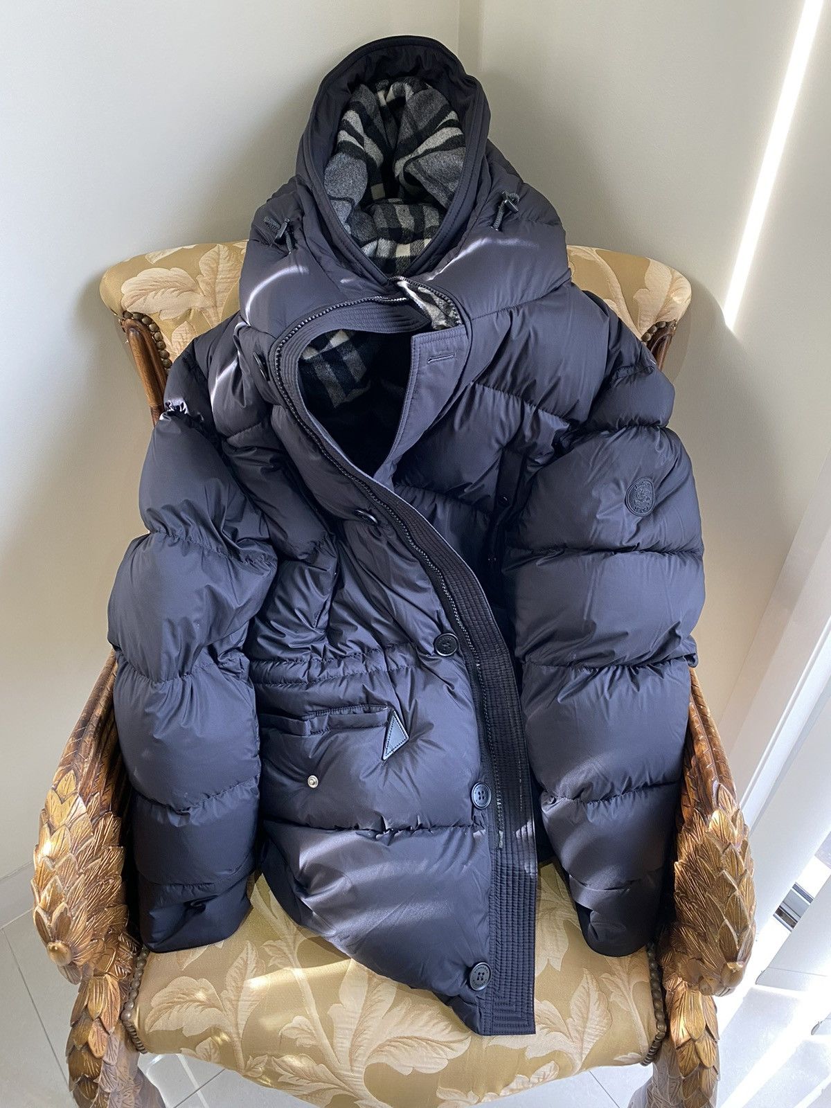 BURBERRY BLACK LABEL フード付きジャケット フード付きコートBURBERRY BLACK LABEL ベージュ ジャケット L