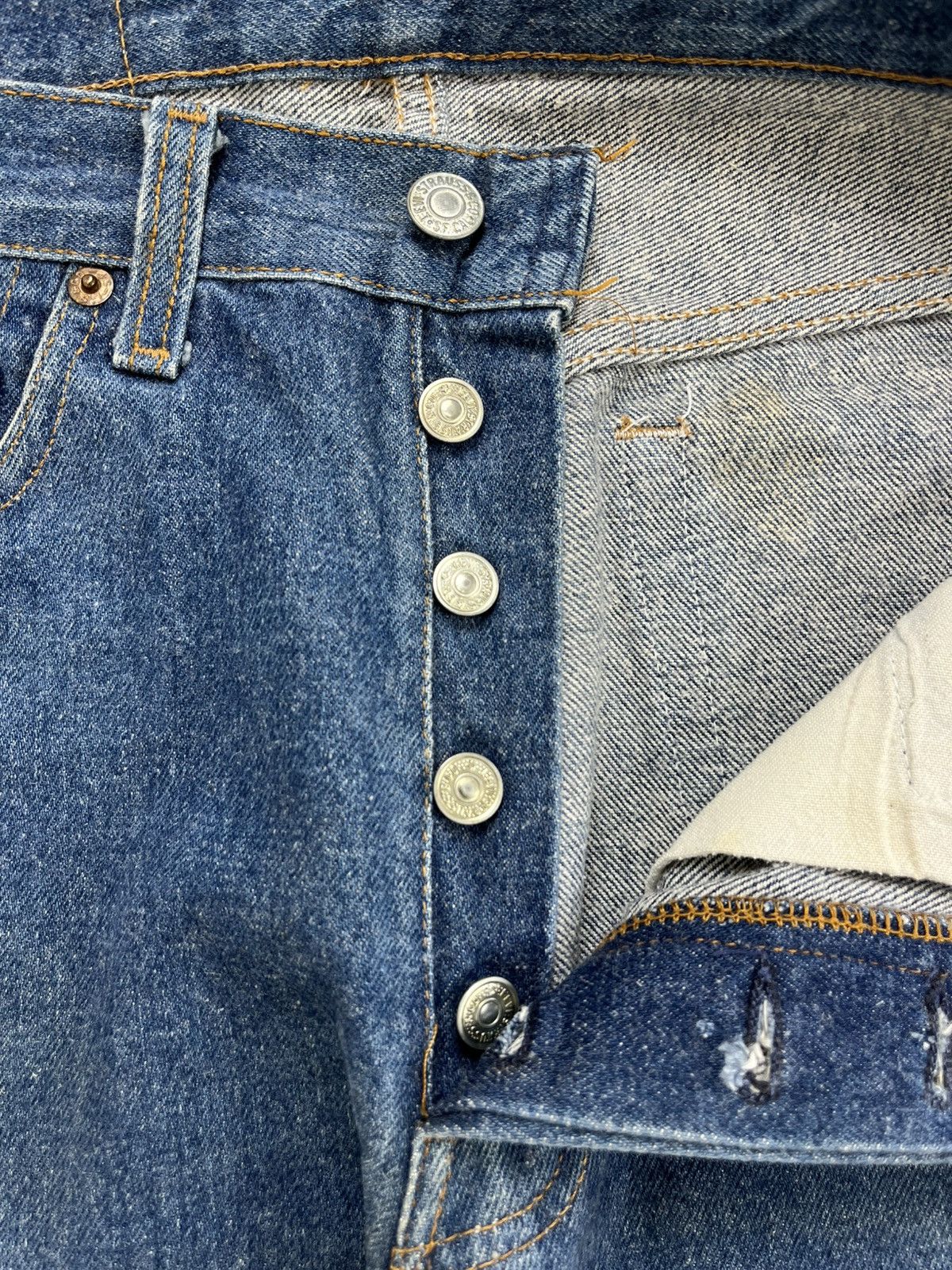 Levi's Vintage Clothing 🇺🇸1980s Vintage Levis 501 30x36 Straight Leg Blue Jeans Size US 30 / EU 46 - 10 Thumbnail