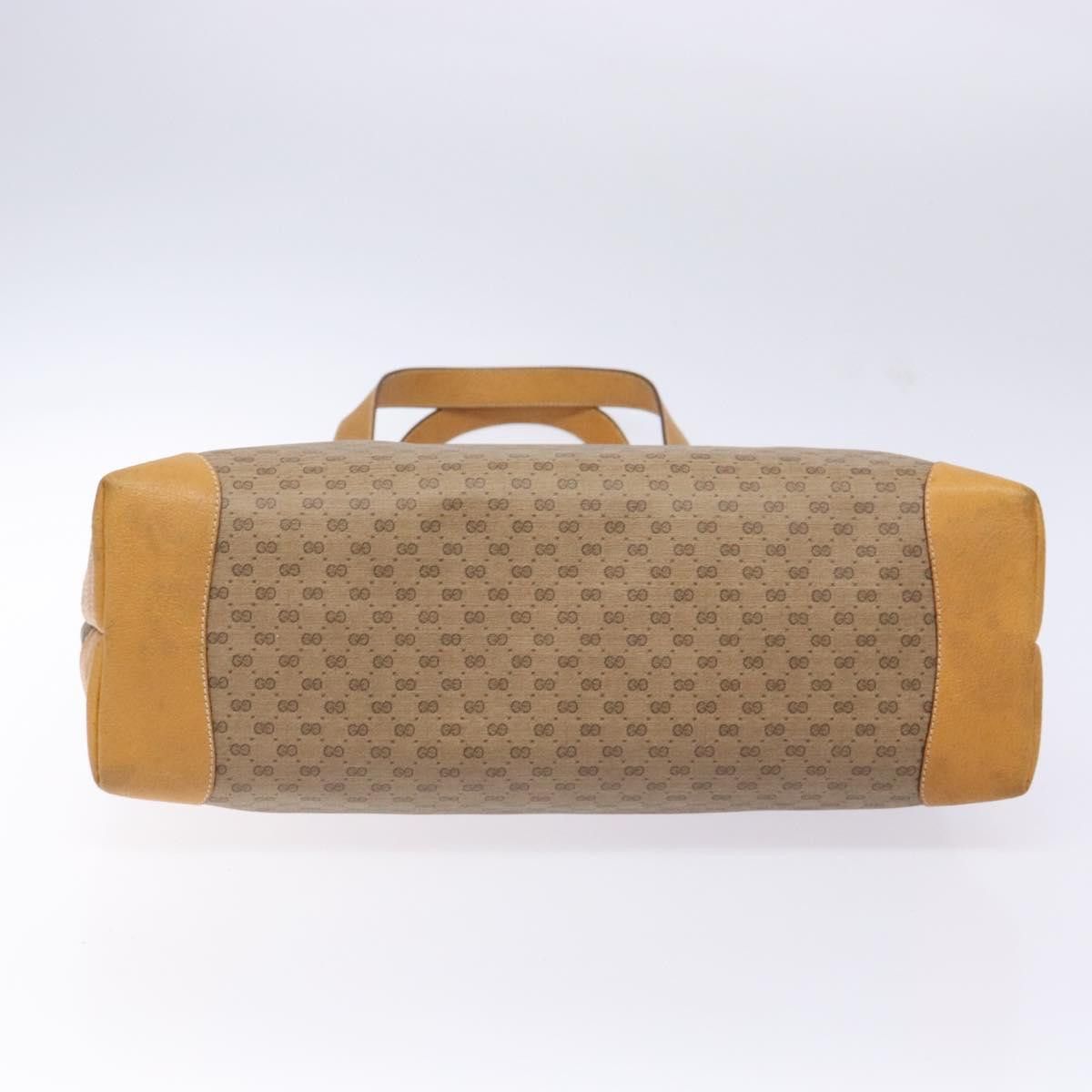 Gucci GUCCI Micro GG Supreme Tote Bag Pvc Beige Gold Size ONE SIZE - 9 Thumbnail