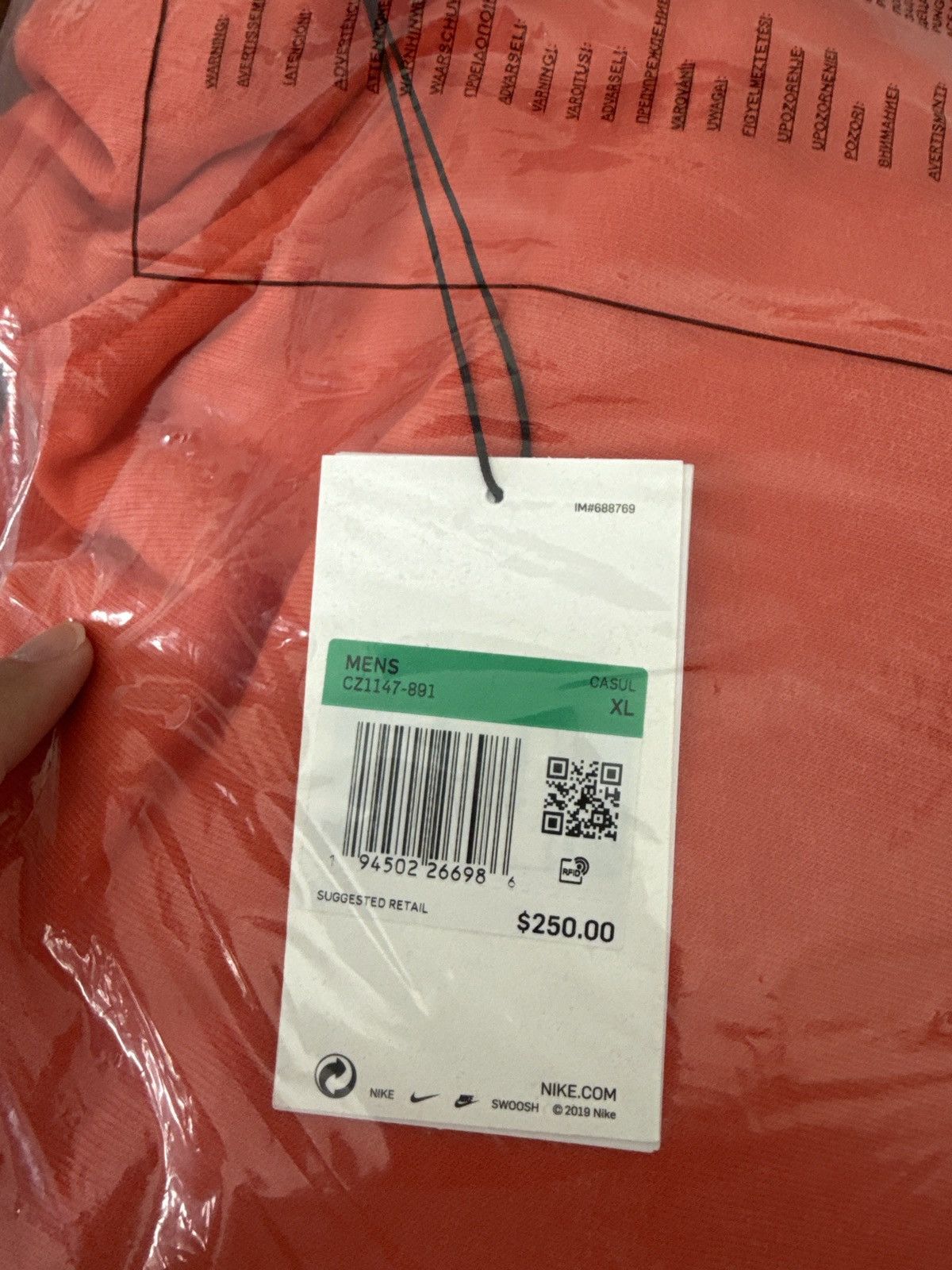 Cactus Plant Flea Market × Nike CPFM Nike Shoebox Heavyweight Hooded Pullover Size US XL / EU 56 / 4 - 5 Thumbnail