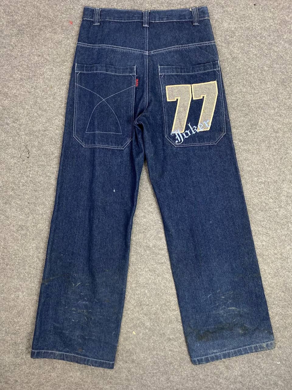 Japanese Brand vintage joker baggy denim nice design Size US 33 - 2 Thumbnail