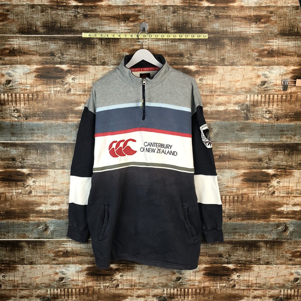 Canterbury of New Zealand × Vintage Canterbury Of New Zealand Dark Blue Polo Rugby #A1615 Size US XL / EU 56 / 4 - 1 Thumbnail