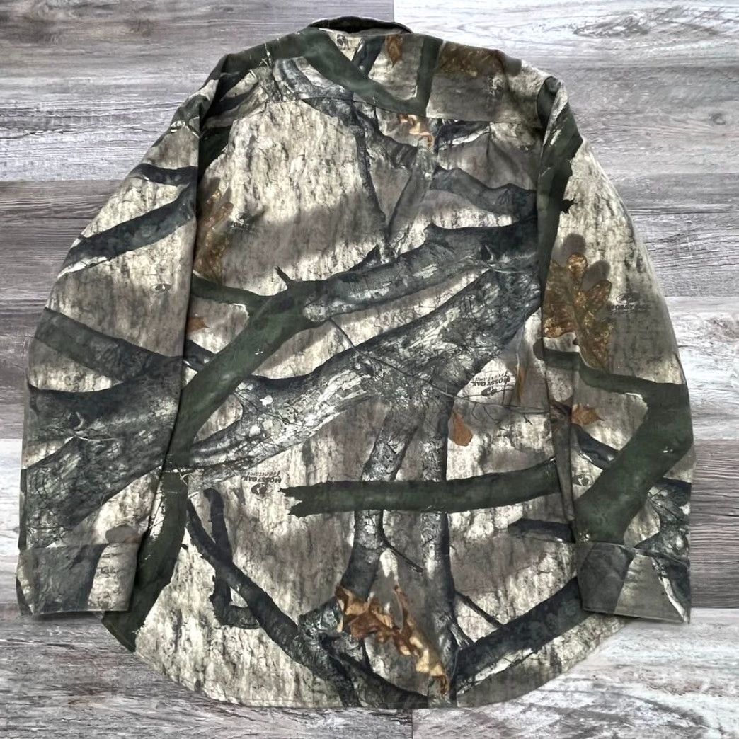 Russell Athletic VINTAGE Russell Outdoors Mossy Oak Tree Stand Camouflage Mens XL Hunting Camo Shirt Size US XL / EU 56 / 4 - 3 Thumbnail