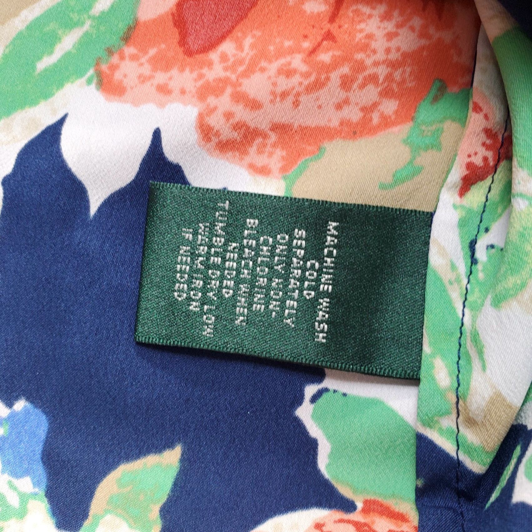 Ralph Lauren Lauren Ralph Lauren Blouse Womens L Floral Long Sleeve V-Neck Pullover Top Multicolor Shirt Environmental Size L / US 10 / IT 46 - 7 Thumbnail