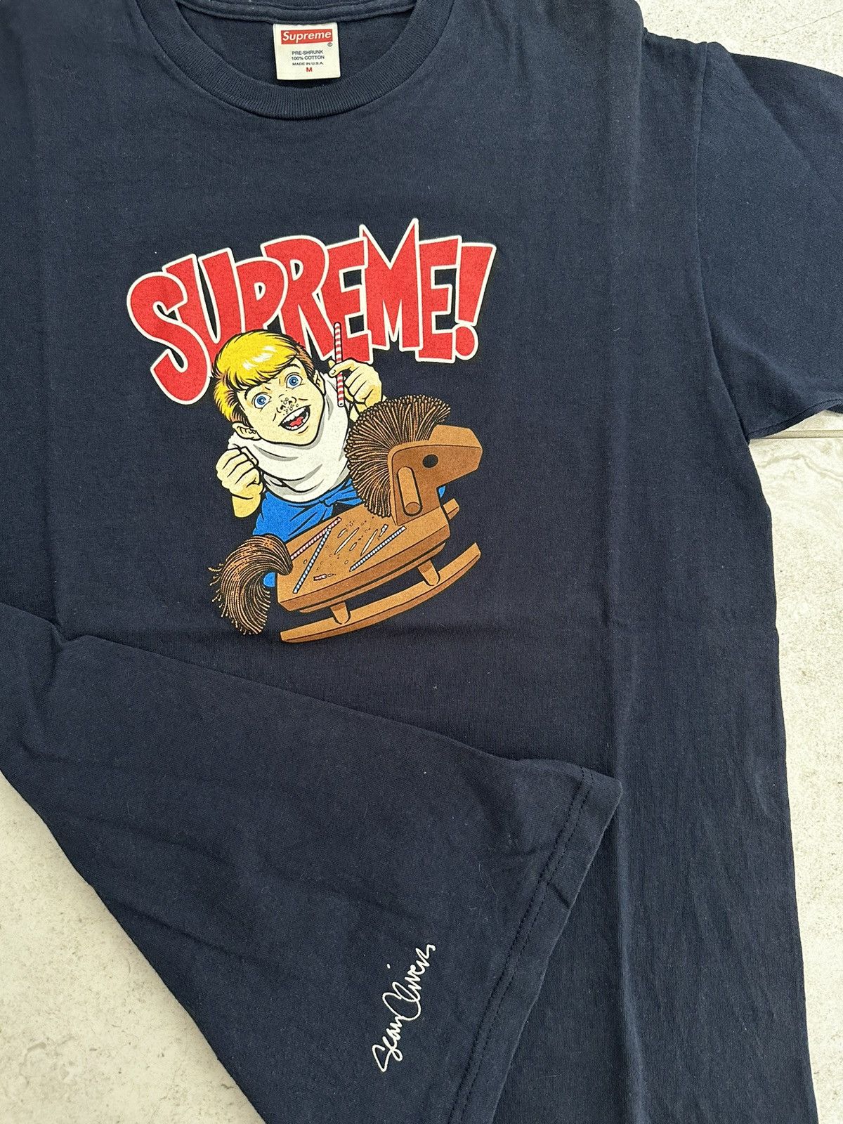 image of Supreme Sean Cliver in Navy, Men's (Size Medium)