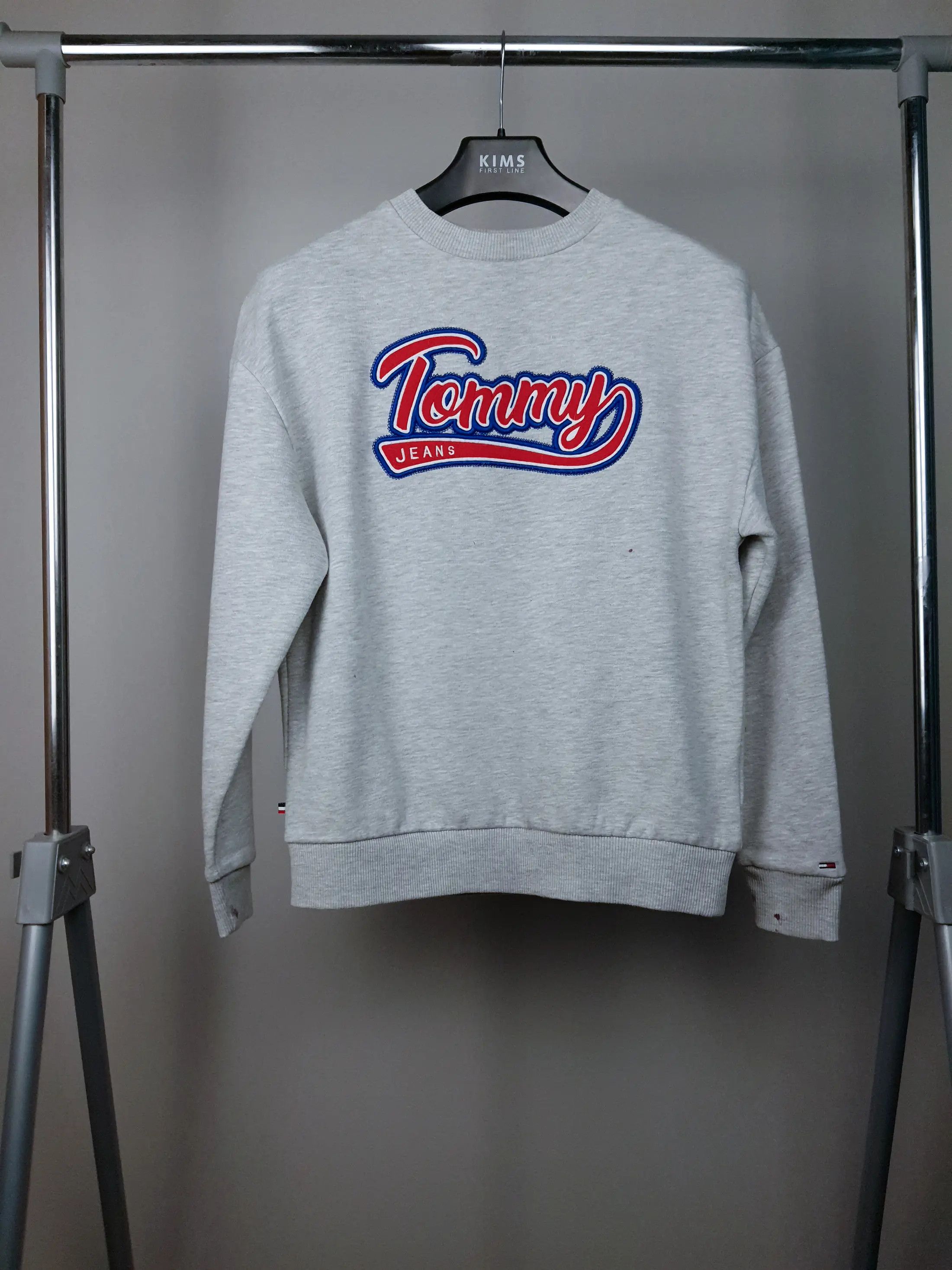 Tommy Hilfiger Tommy Hilfiger Jeans Graphite Gray Big Logo Crewneck Size US S / EU 44-46 / 1 - 3 Thumbnail