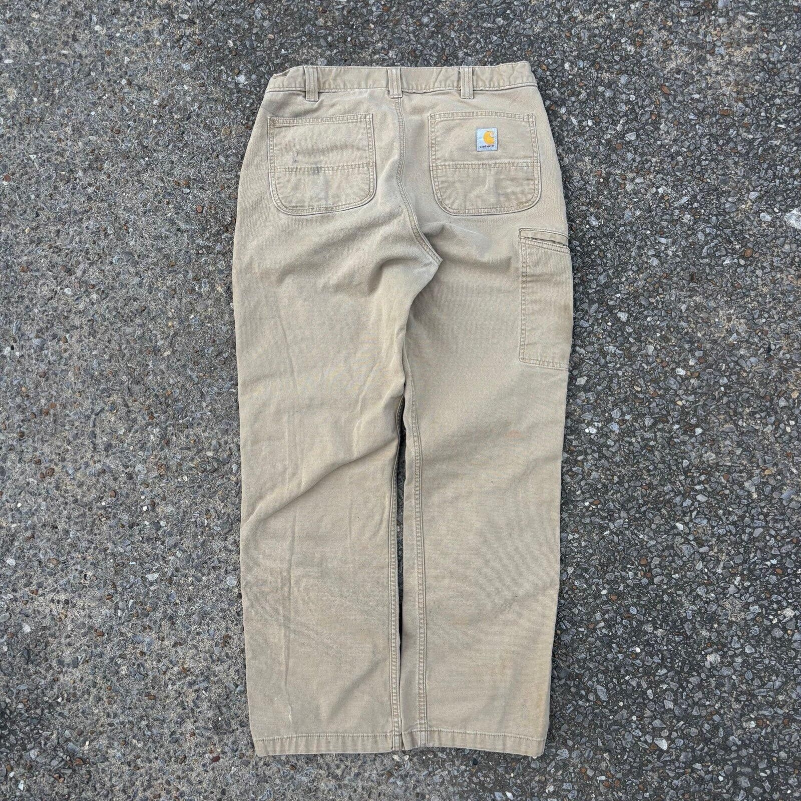 Carhartt Vintage tan cream Carhartt pants Size US 34 / EU 50 - 1 Thumbnail
