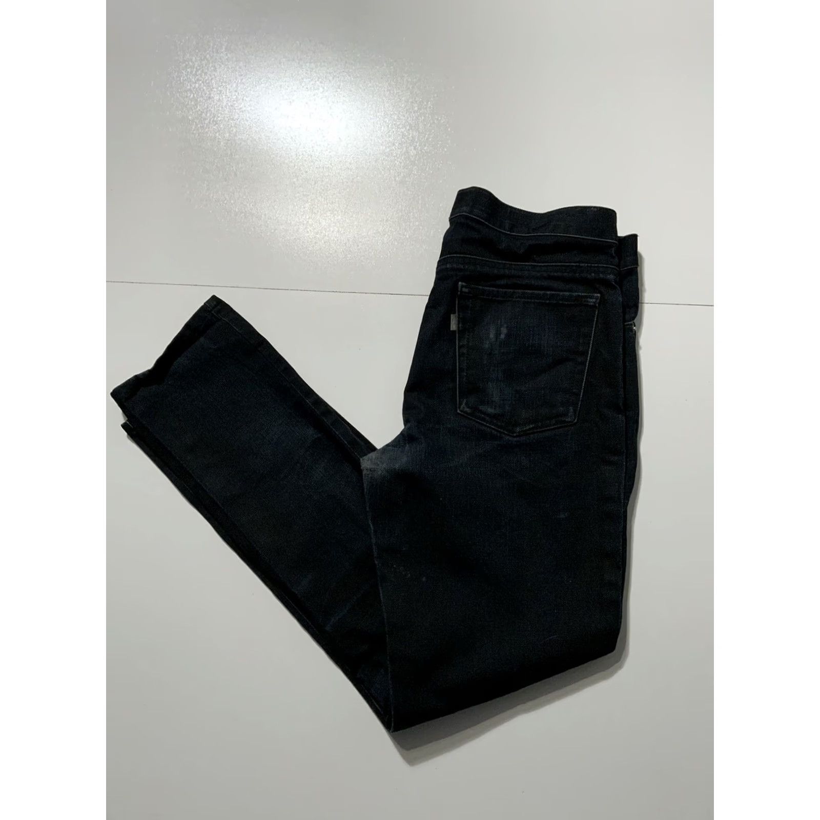 RHODE Shipley & Halmos Rhodes Fit Button Fly Distressed Slim Skinny Denim Jeans Sz. 30 Mens Jeans Blue Distressed Slim Skinny 30 Regular Slim Mens Shirt Size US 30 / EU 46 - 2 Thumbnail