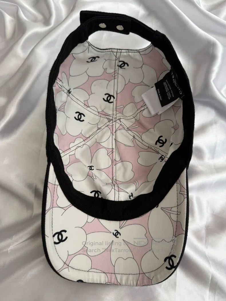 Chanel Chanel White CC pink and white cherry blossom lining baseb Size ONE SIZE - 2 Thumbnail