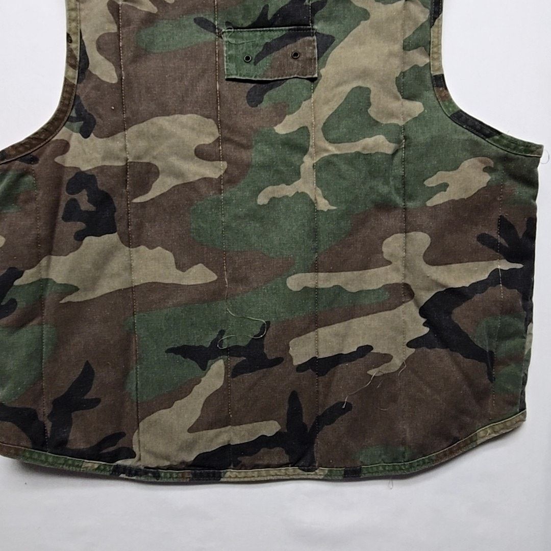 Vintage Vintage Camo Hunting Vest Camouflage Orange Reversible Gear Size US L / EU 52-54 / 3 - 11 Thumbnail