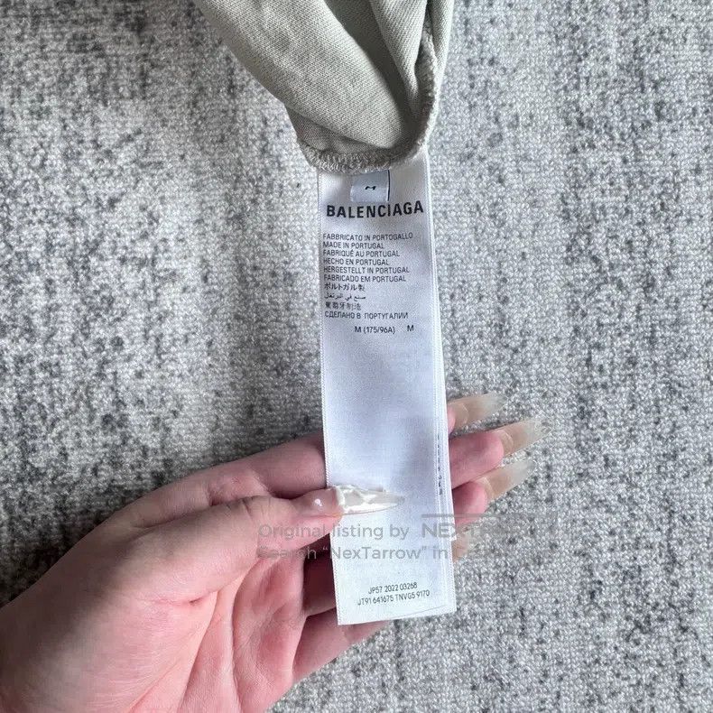 Balenciaga Balenciaga Beige cola short sleeves Size US M / EU 48-50 / 2 - 3 Thumbnail