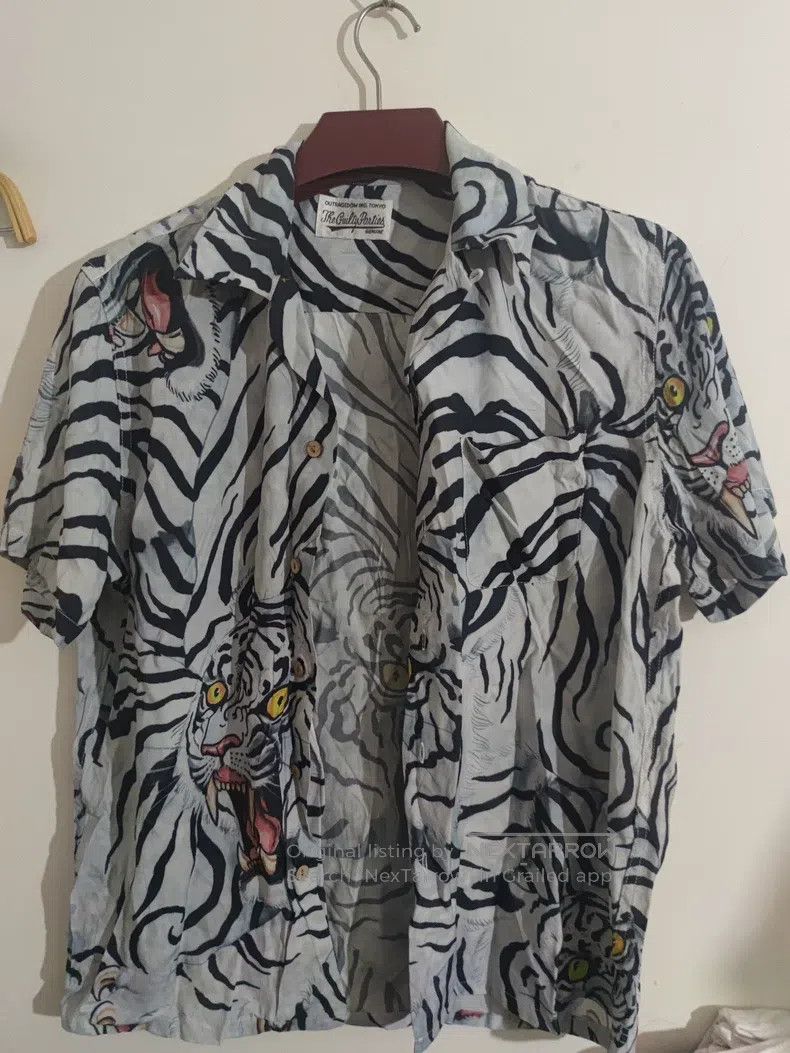 Wacko Maria Wacko Maria White tiger printed short-sleeved shirt Size US M / EU 48-50 / 2 - 1 Thumbnail