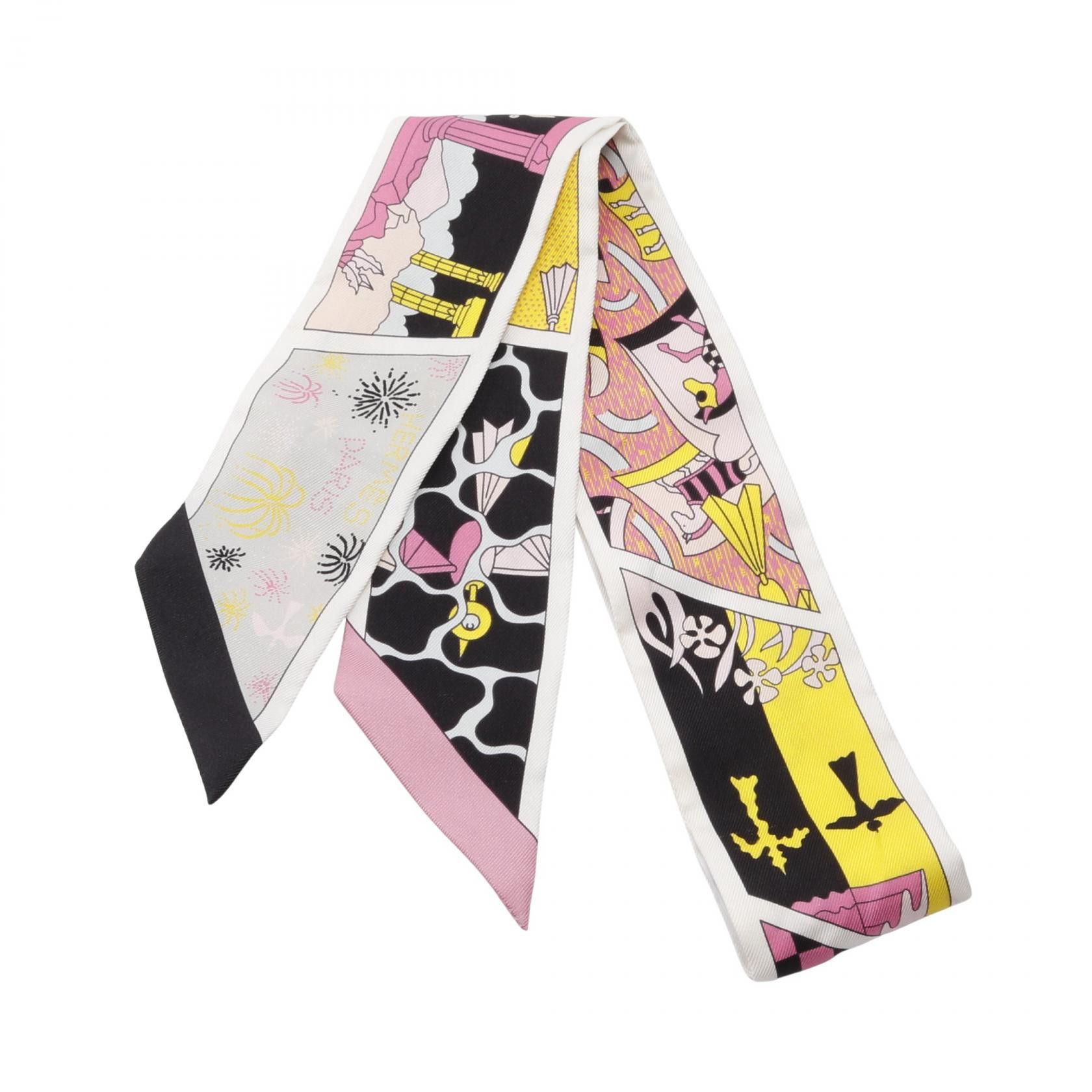 Hermes Hermes Hermes HERMES FACTORY SUITE Silk Scarf Leather Scarf Size ONE SIZE - 1 Thumbnail