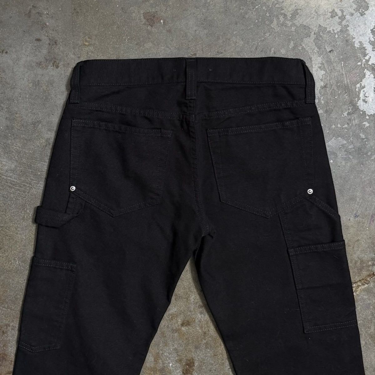 Helmut Lang HELMUT LANG NWT BLACK SLIM STRAIGHT DOUBLE KNEE DENIM - S Size 25" / US 0 / IT 36 - 6 Thumbnail