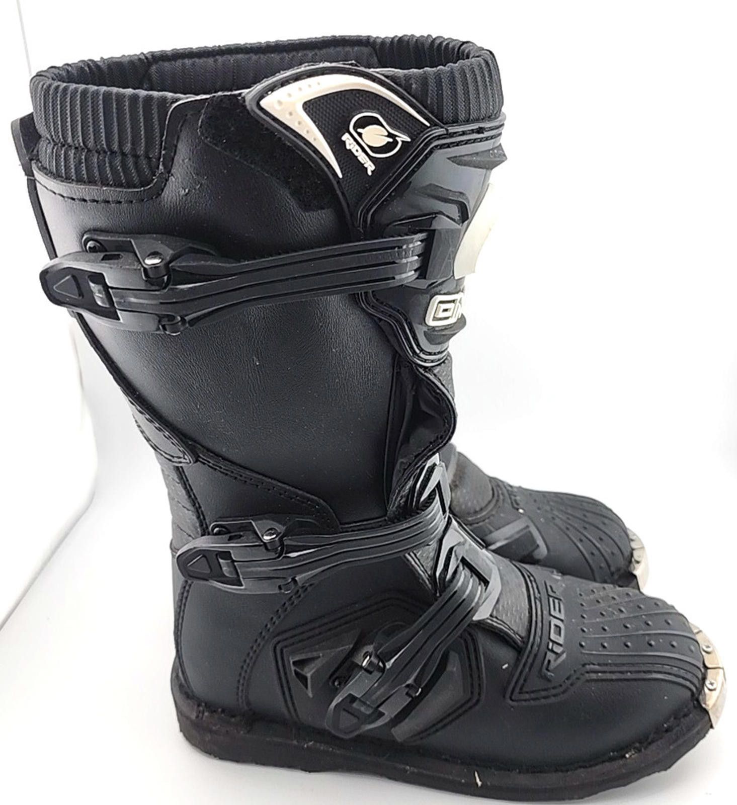O'Neill MX Rider Motorcycle Motocross Youth Sz 5 Black Steel Toe Size ONE SIZE - 3 Thumbnail
