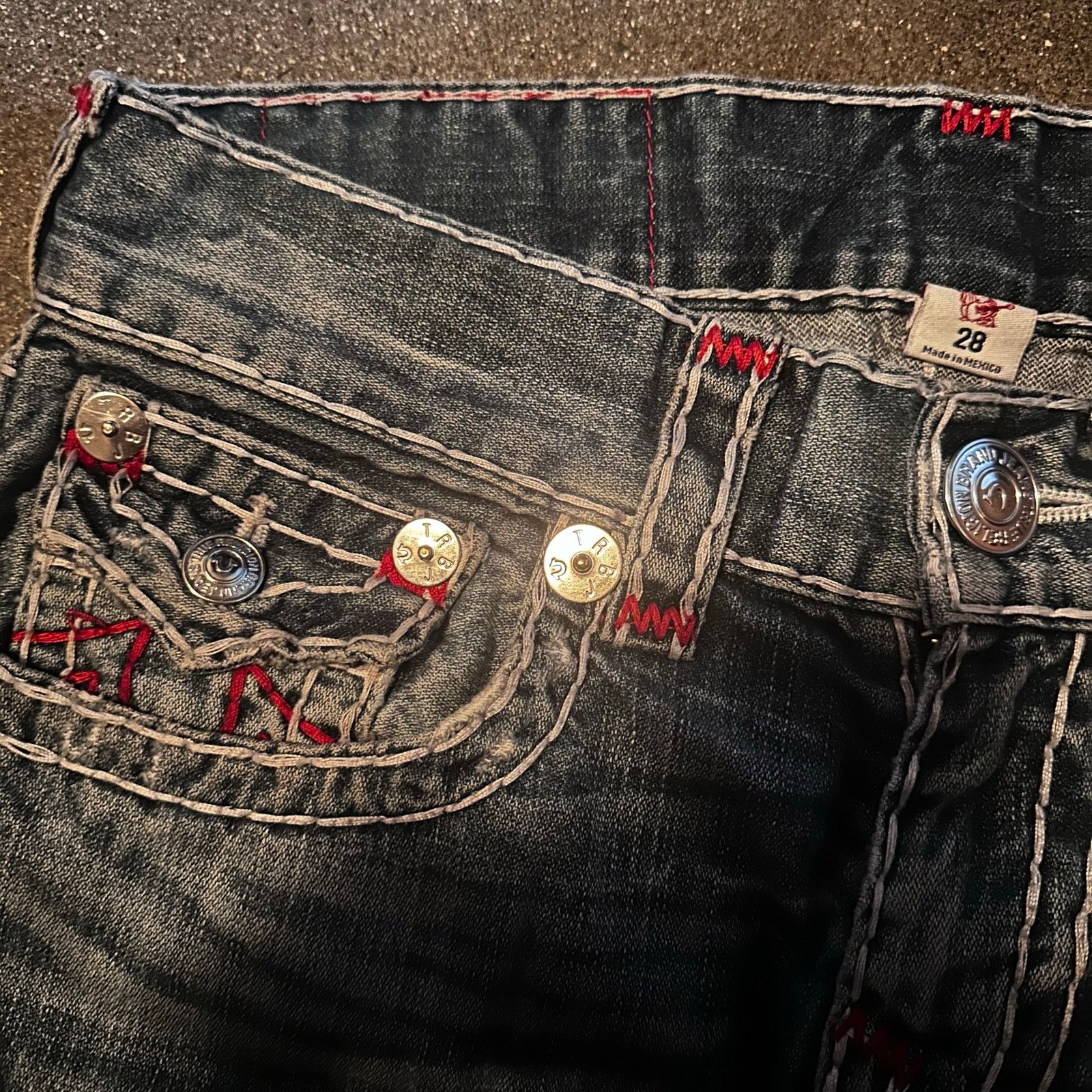 True Religion true religion super t thick stitching jeans Size US 28 / EU 44 - 7 Thumbnail