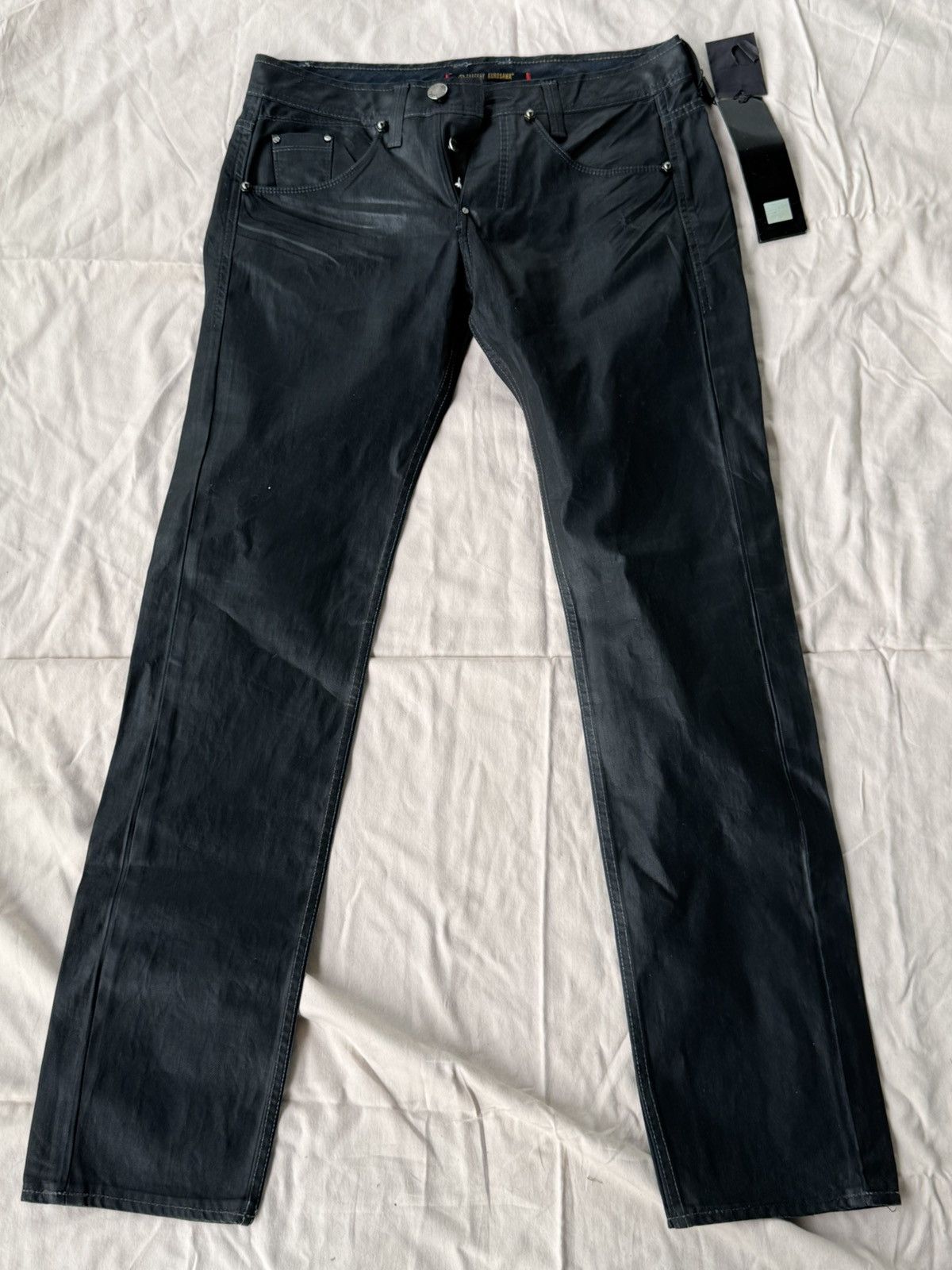Takeshy Kurosawa Takeshy Kurosawa Black Straight Leg Denim Size US 34 / EU 50 - 2 Thumbnail