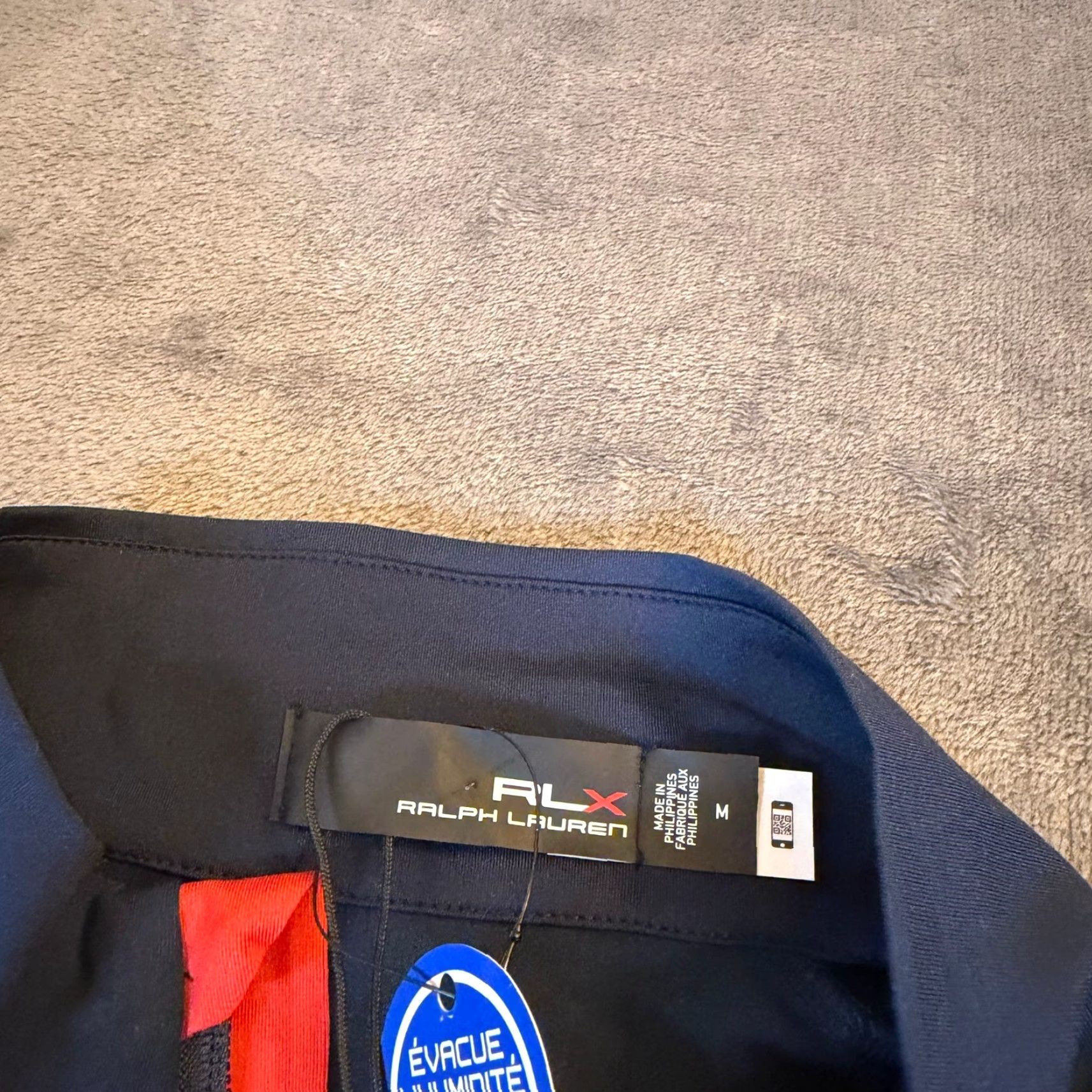 RLX Ralph Lauren VINTAGE RLX Ralph Lauren Golf Quarter Zip Pullover Navy Red Mens M NWT Size US M / EU 48-50 / 2 - 3 Thumbnail