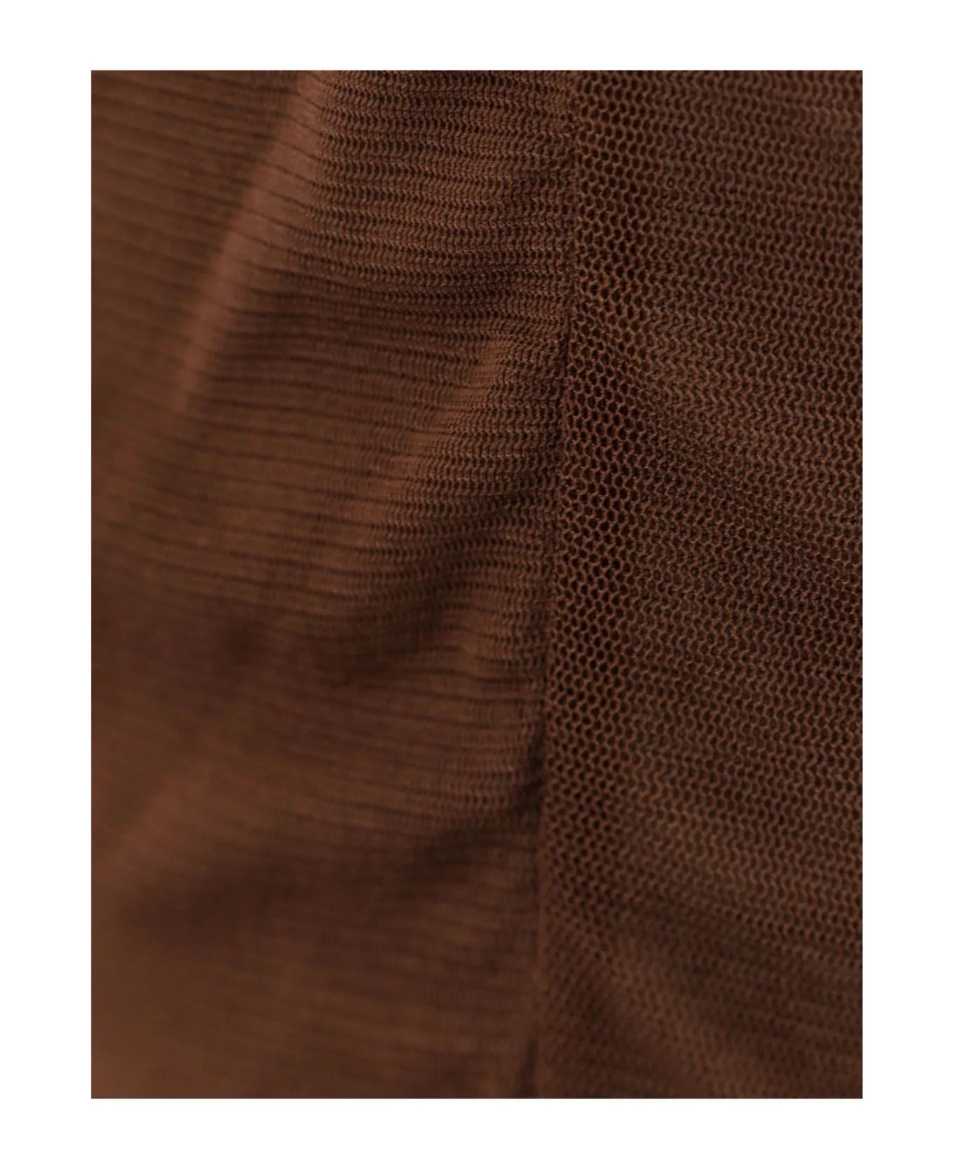 Saint Laurent Paris o1y0126 Mini Dress in Chocolate Brown Size L / US 10 / IT 46 - 3 Thumbnail