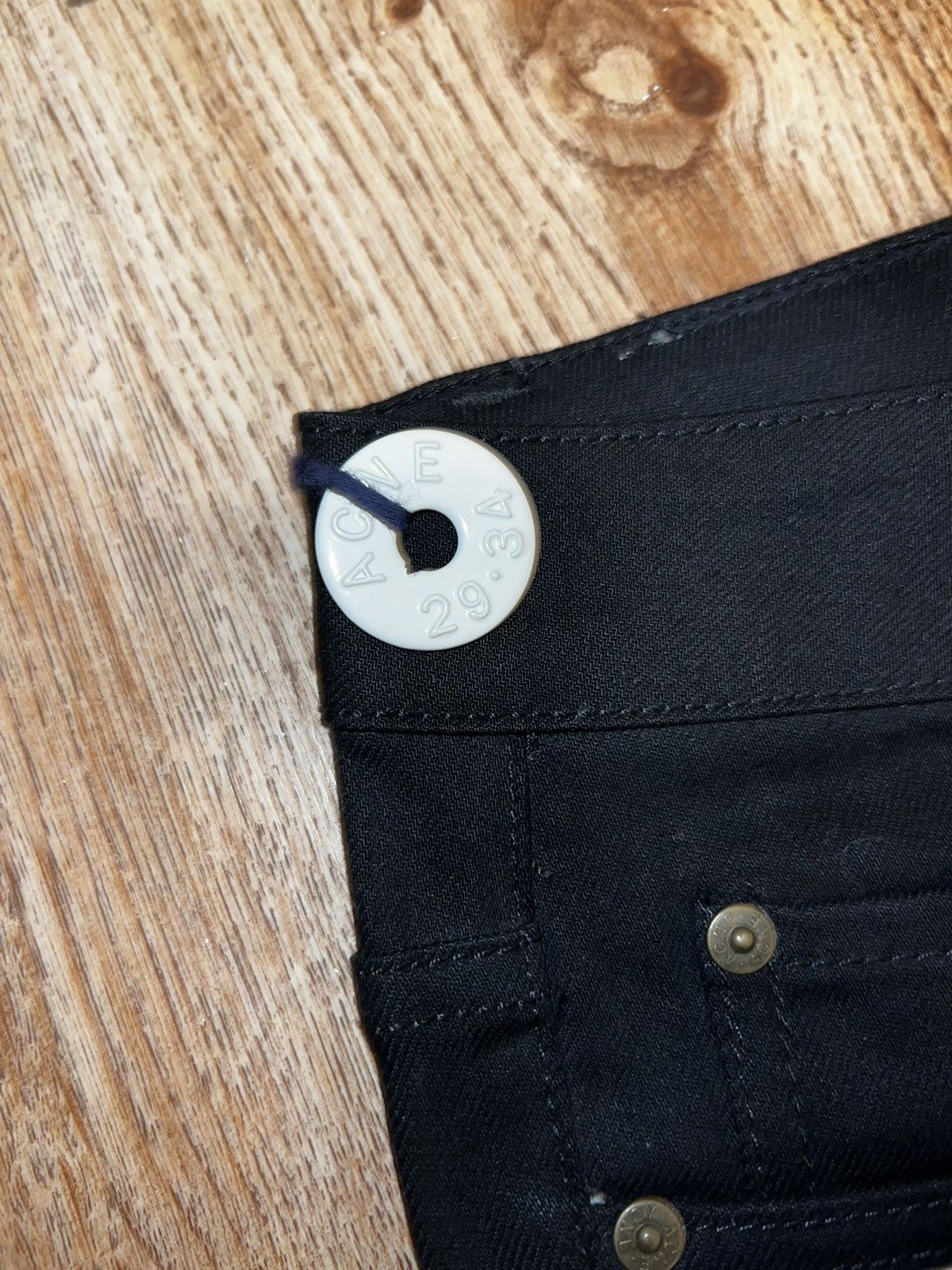 Acne Studios Slim Jeans Acne Distress Denim Low Rise 🟦 Size US 29 - 11 Thumbnail