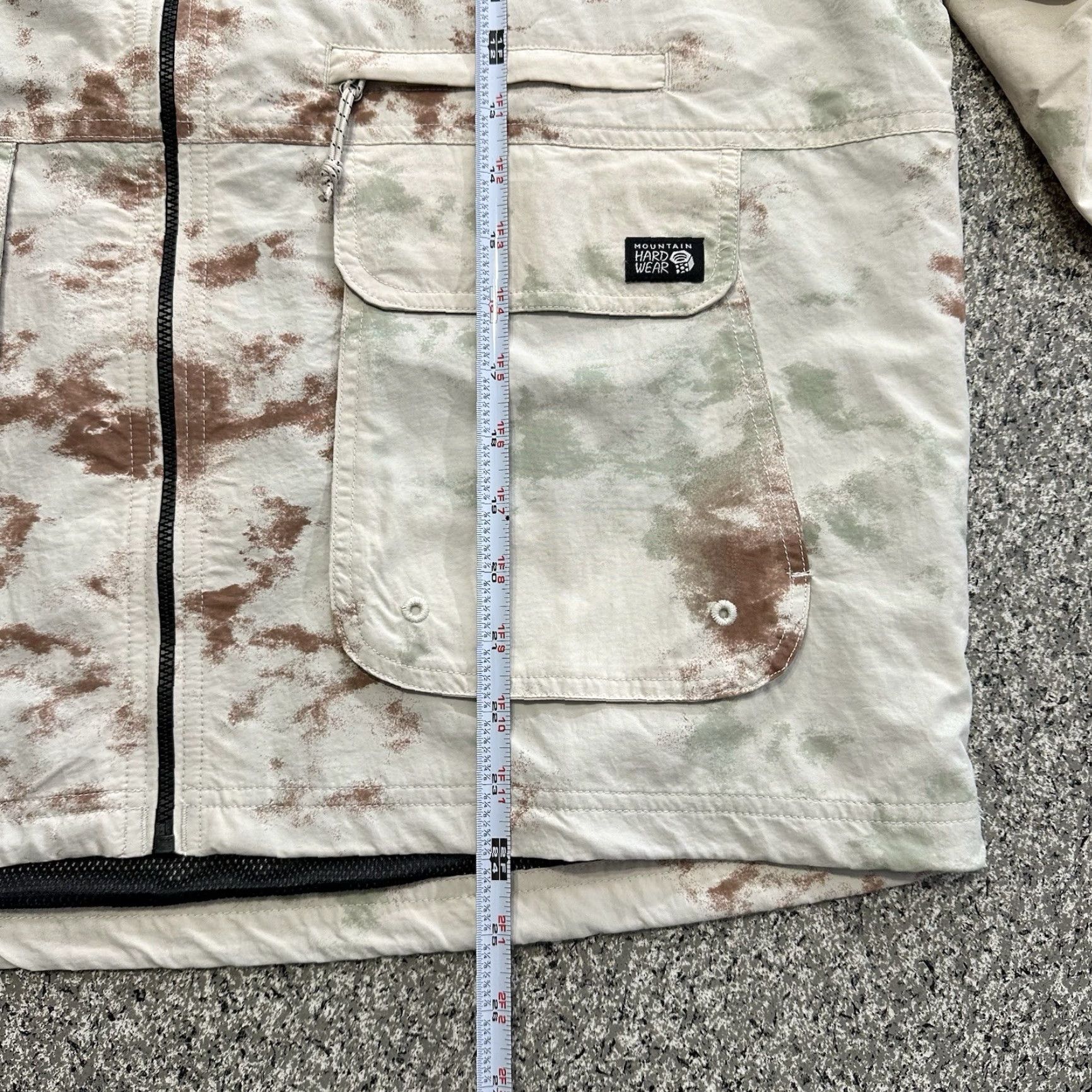Mountain Hardwear Mountain Hardwear Stryder Jacket Womens L Full Zip Hooded Beige Camo UPF 50 Athletic Athleisure Size L / US 10 / IT 46 - 5 Thumbnail
