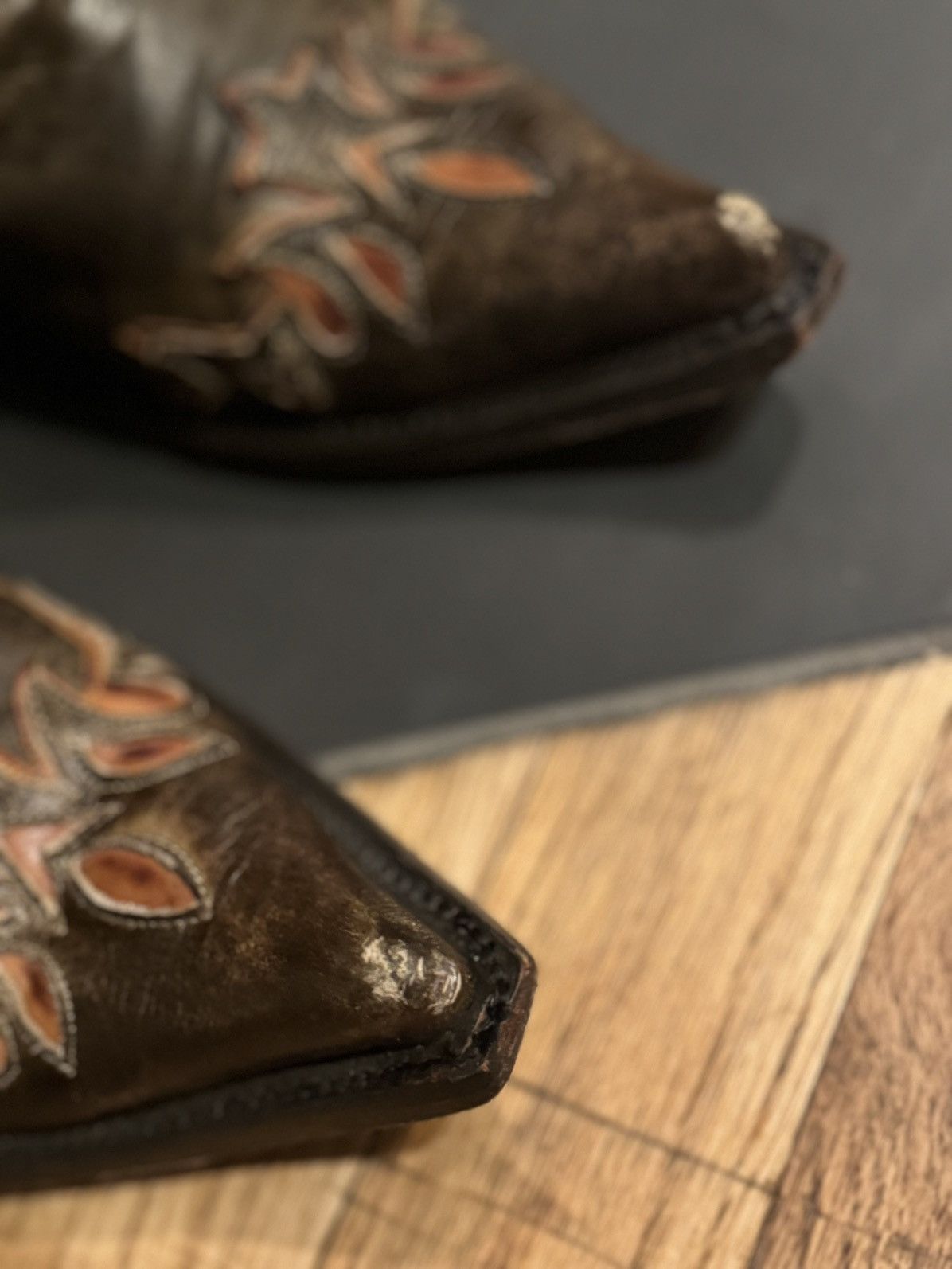 Stetson Stetson Cowboy Cowgirl Boots Leather Hand Stitched Floral 7B Size US 7 / IT 37 - 4 Thumbnail