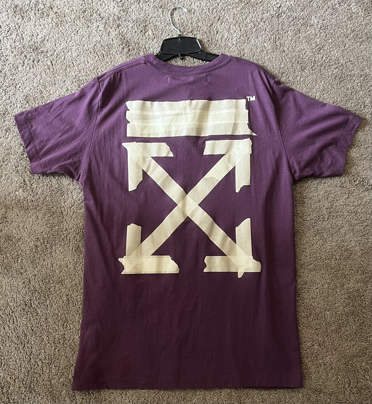Off-White Off-White Tape T-Shirt Size US XL / EU 56 / 4 - 2 Thumbnail