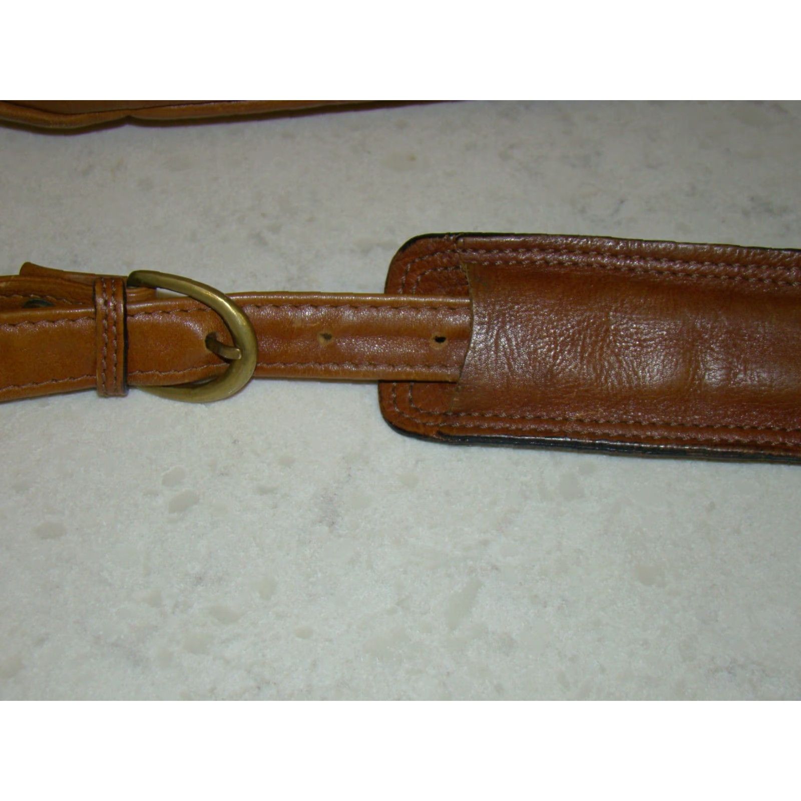 Vintage VINTAGE HiDESIGN Brown Leather Messenger Crossbody Bag Adjustable Shoulder Strap Unisex Adult 15"x12"x5" Brown Size ONE SIZE - 7 Thumbnail