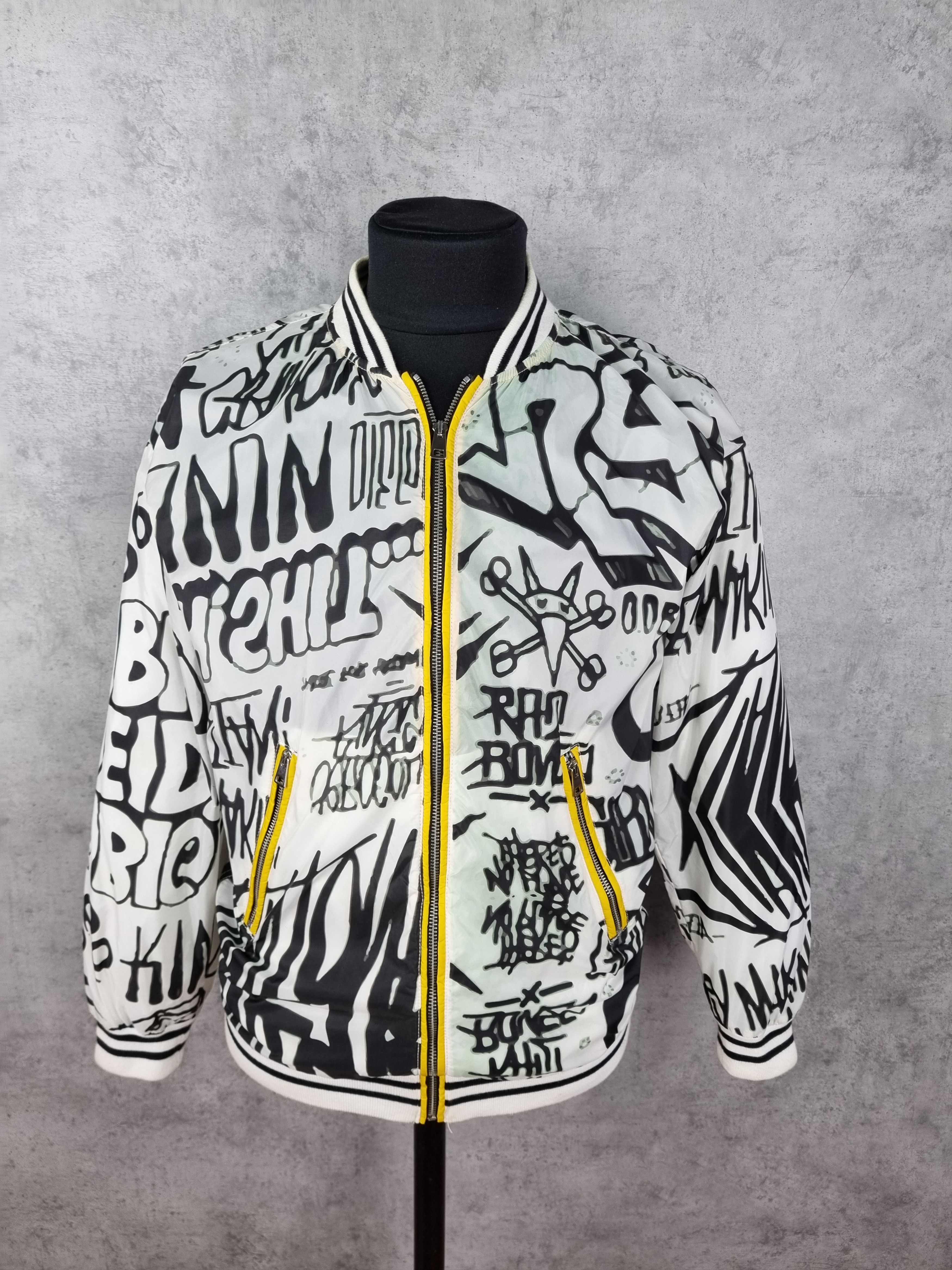 Vintage Street Art Print Nylon light fabrics jacket