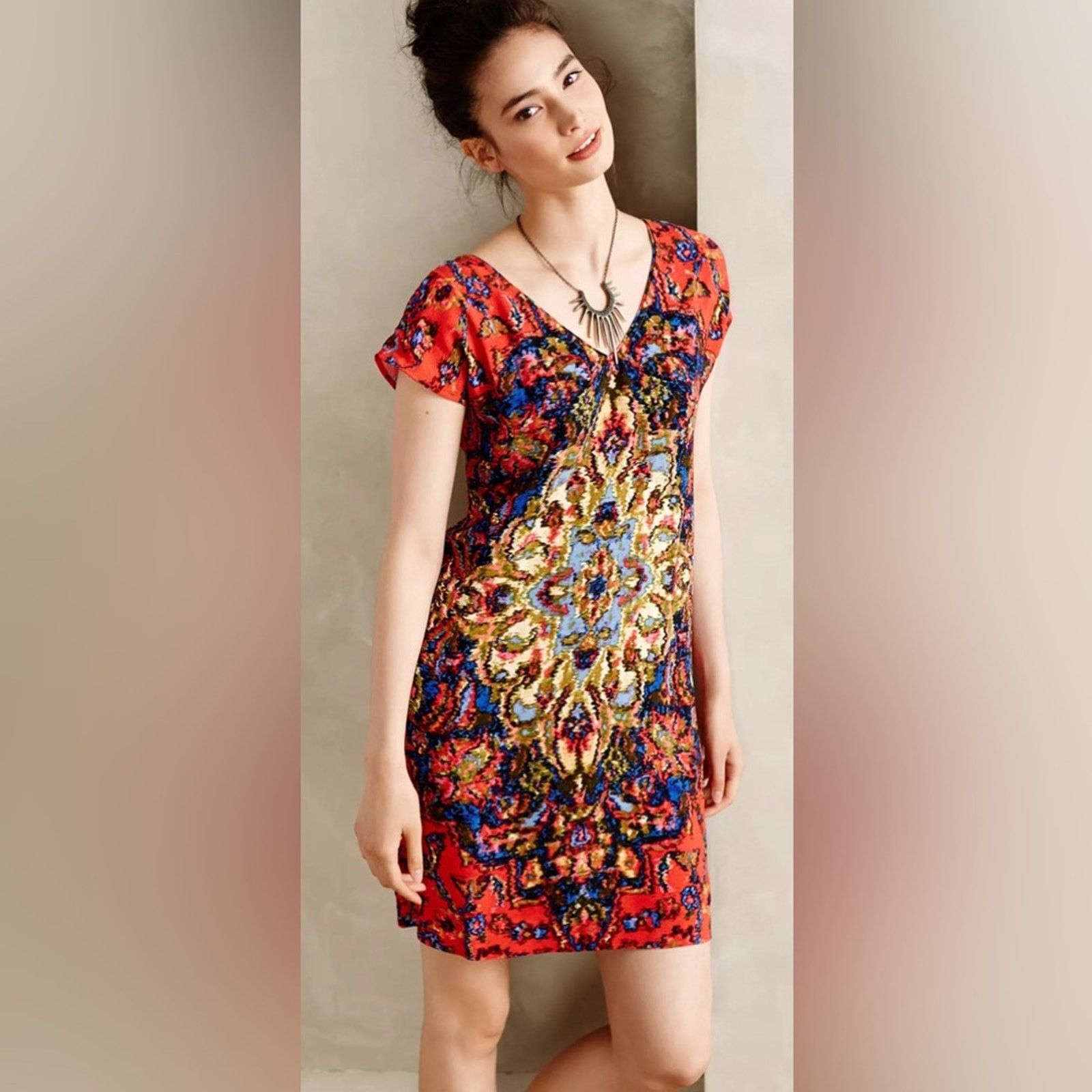 Anthropologie Anthropologie Maeve Prins Tunic Dress Size S / US 4 / IT 40 - 2 Thumbnail