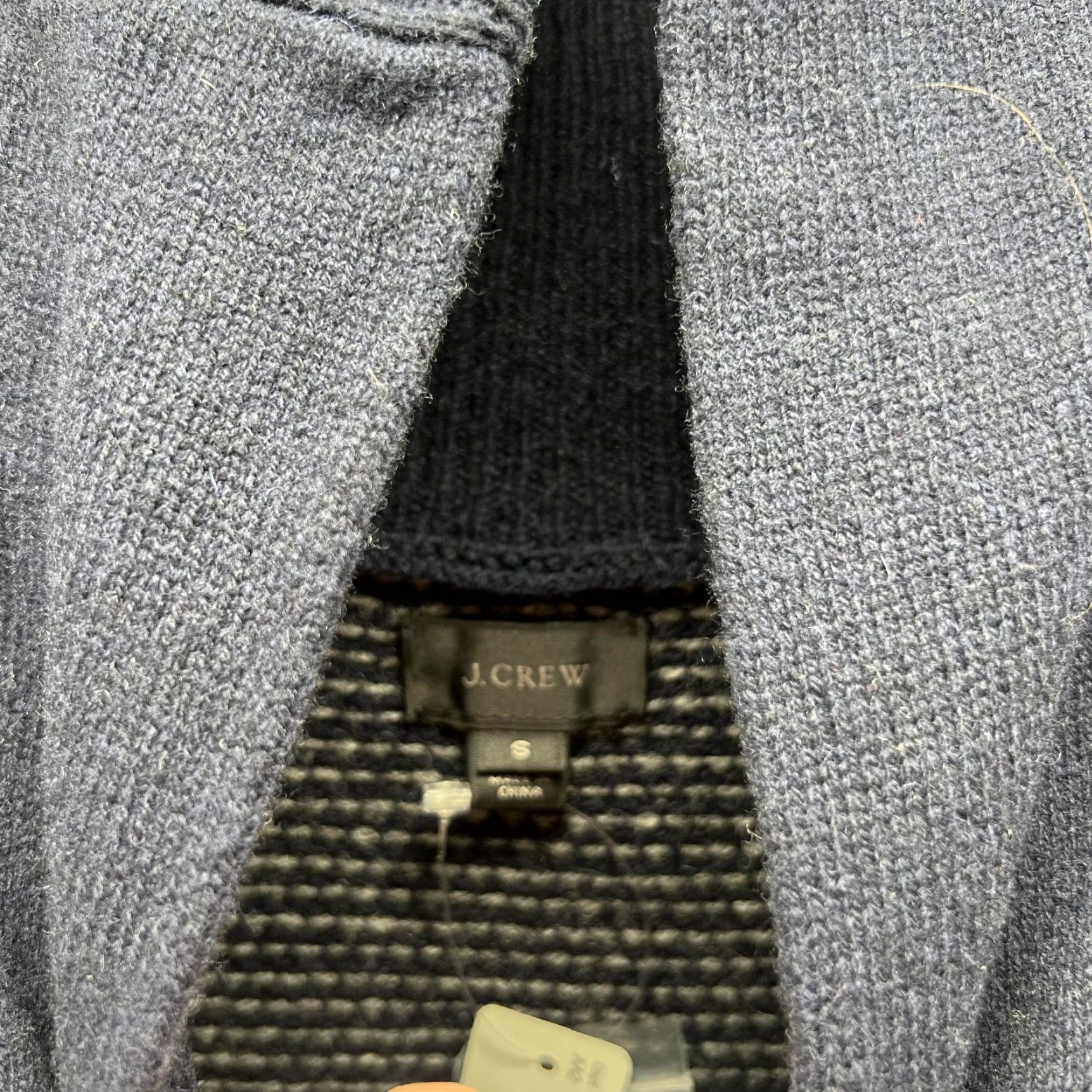 J.Crew VINTAGE J.CREW Sweater Women Small Blue Navy Cowl Neck Pullover Knit Cotton Knitted All Seasons Size S / US 4 / IT 40 - 5 Thumbnail