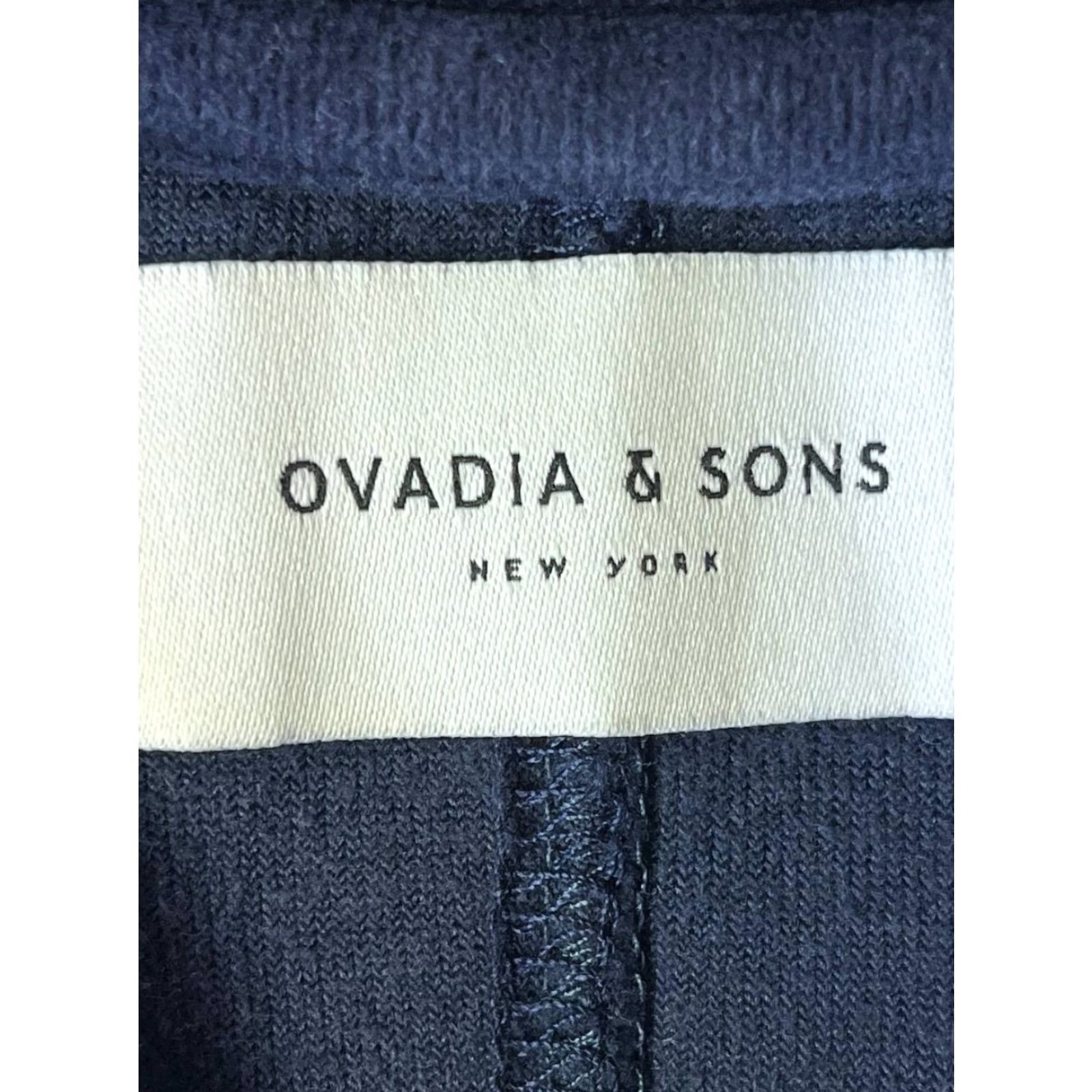 Velvet Ovadia & Sons Navy Velvet Crew Neck Short Sleeve Shirt M Men Blue Velvet Classic Stretch Size M Size US M / EU 48-50 / 2 - 5 Thumbnail