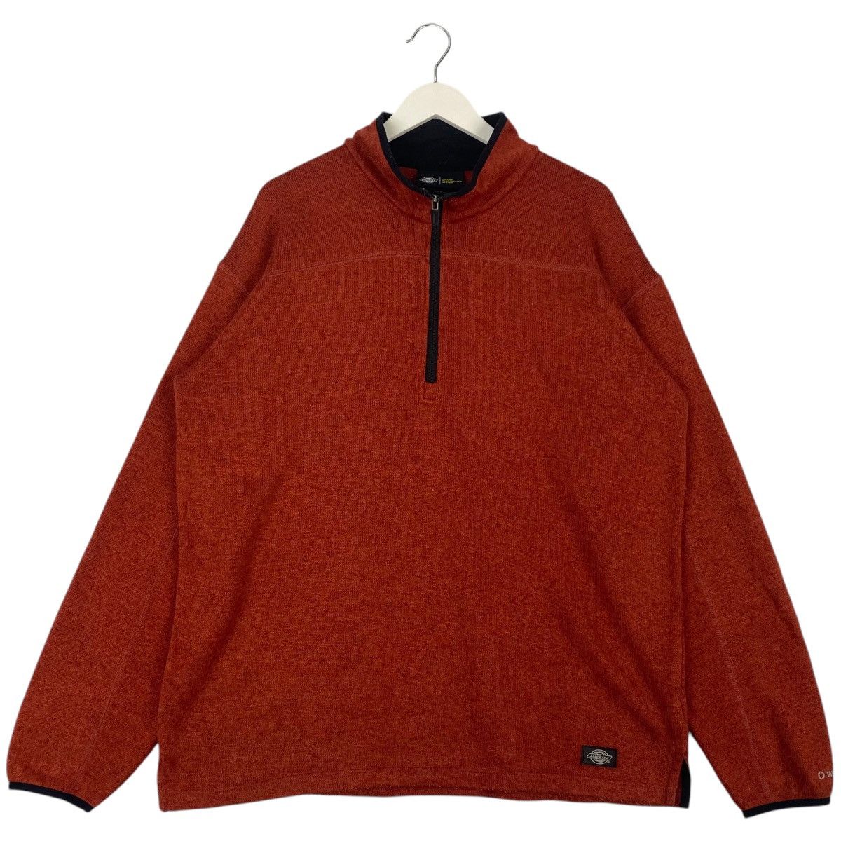 Dickies Vintage Dickies Quater Zip Sweatshirt Ornge PulloverJumper M Size US M / EU 48-50 / 2 - 1 Thumbnail