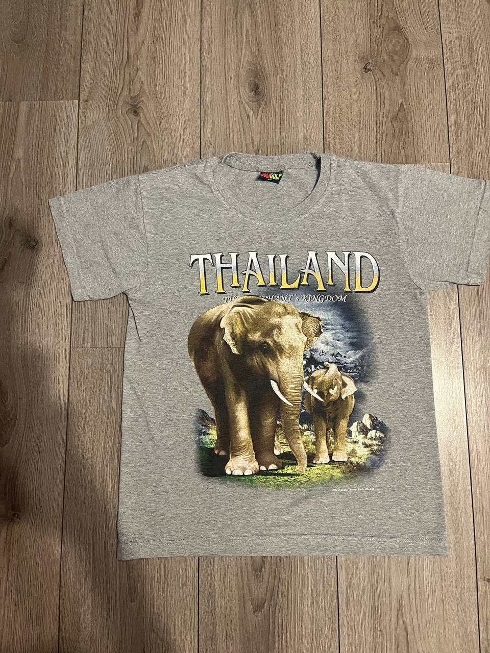 Vintage Vintage Thailand Kingdom Of Elephants Animal Print T-Shirt Size US M / EU 48-50 / 2 - 1 Thumbnail