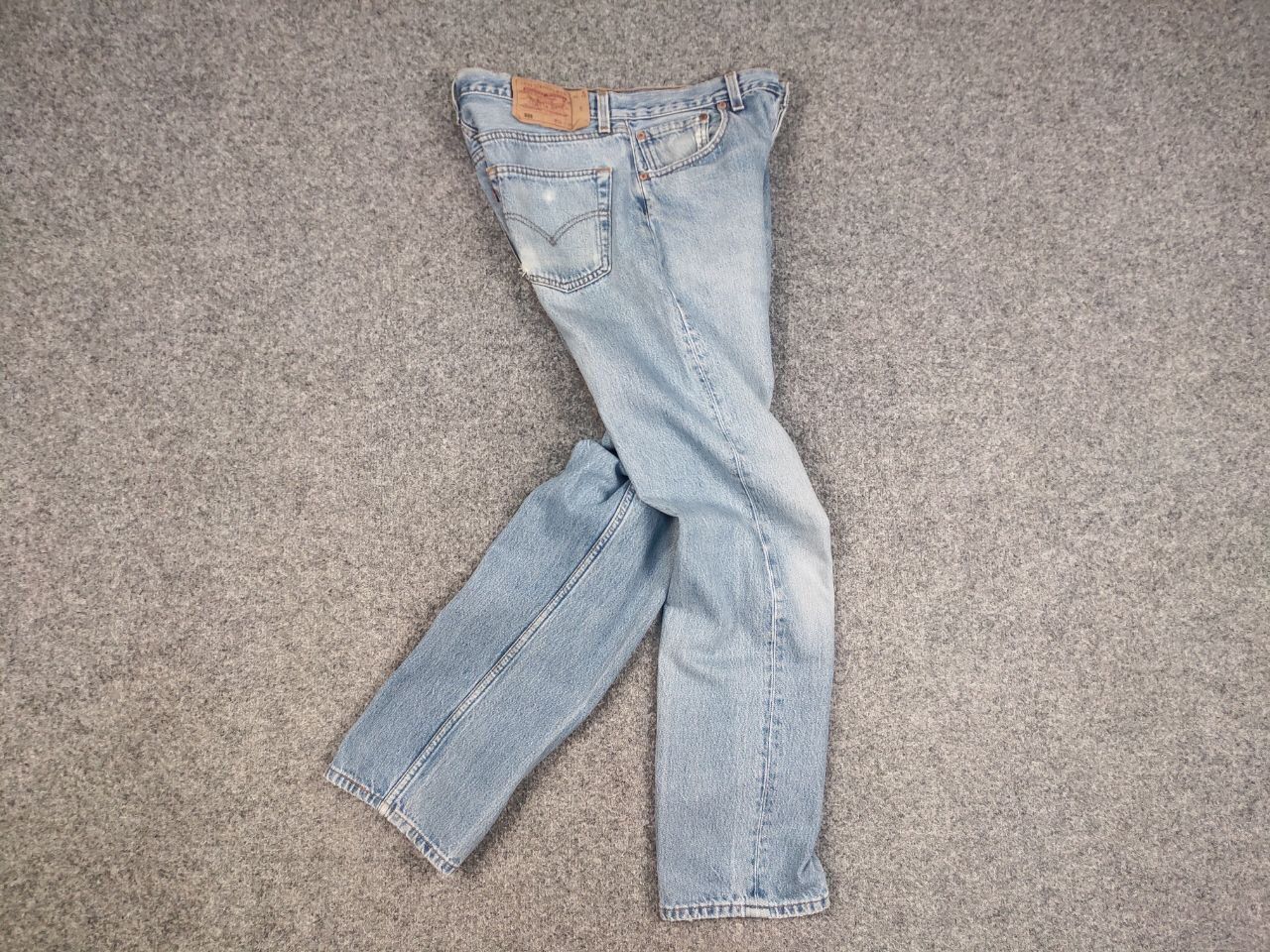 Levi's × Vintage Vintage 90's Levis 501 Made in USA Faded Blue Denim Jeans Size US 34 / EU 50 - 11 Thumbnail