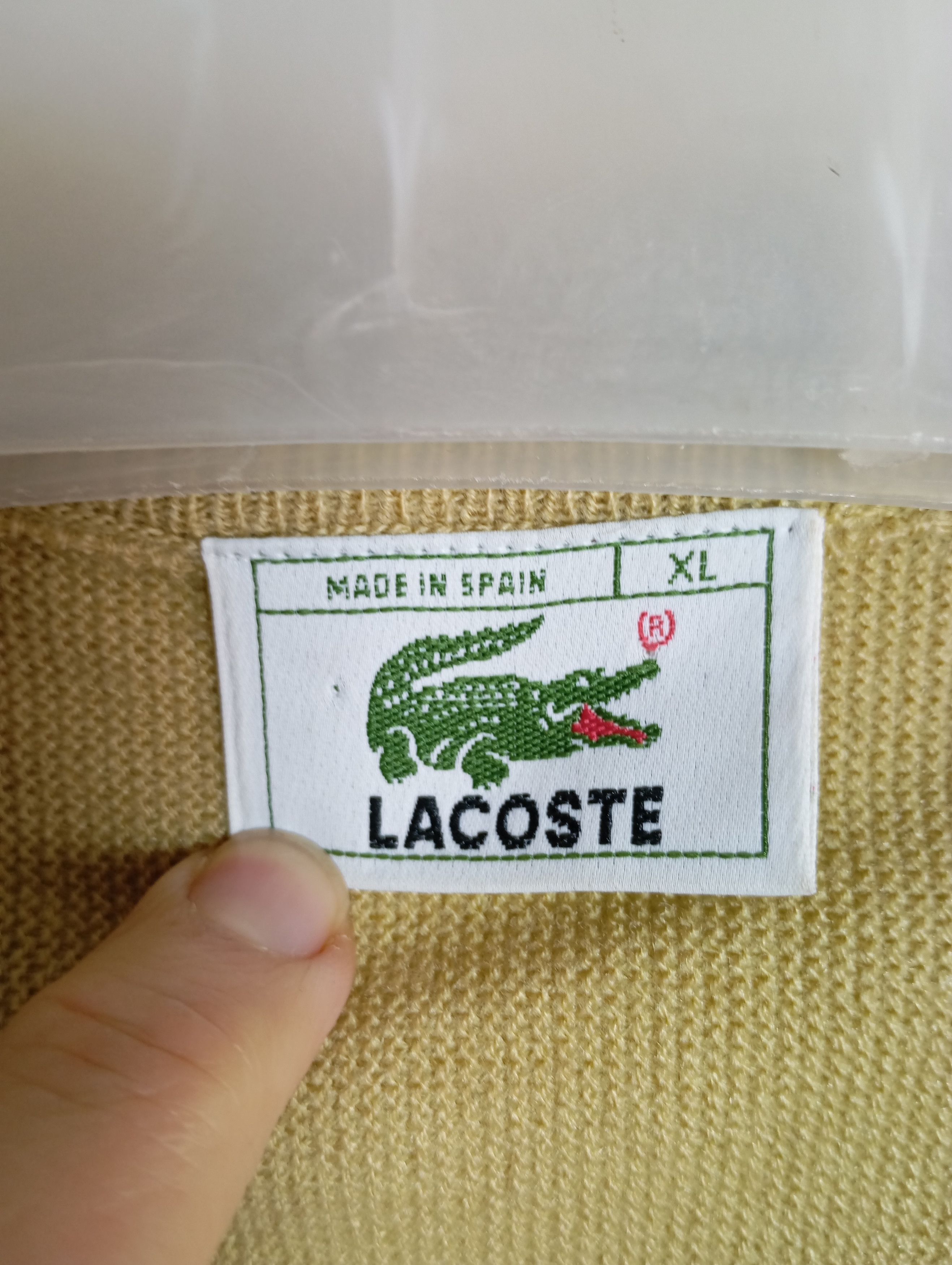 Lacoste × Vintage Lacoste Sweater knit Crew Neck XL Size US XL / EU 56 / 4 - 8 Thumbnail