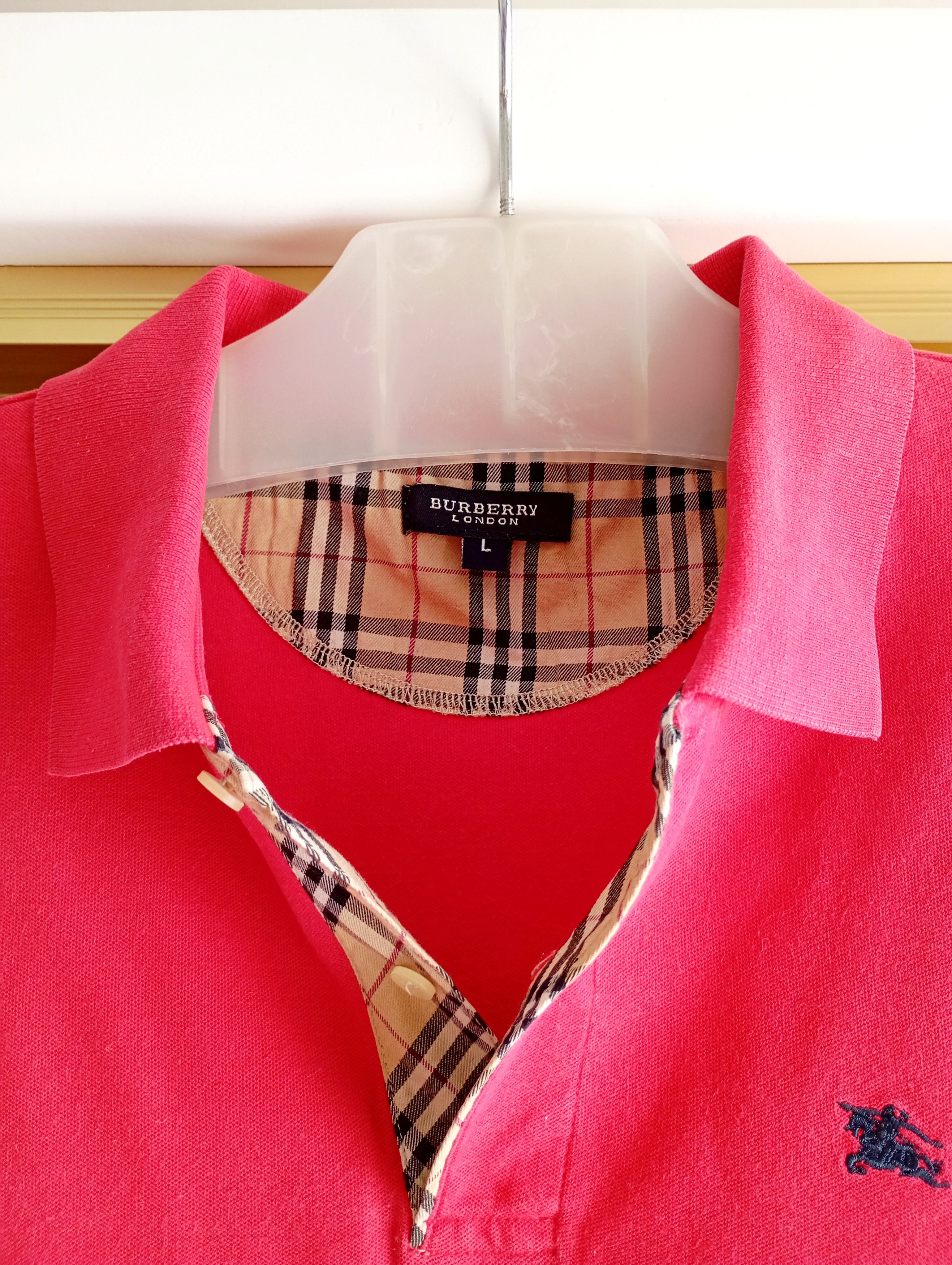 Burberry Vintage Burberry Nova Check Polo Shirt Made In Hongkong Size L / US 10 / IT 46 - 3 Thumbnail