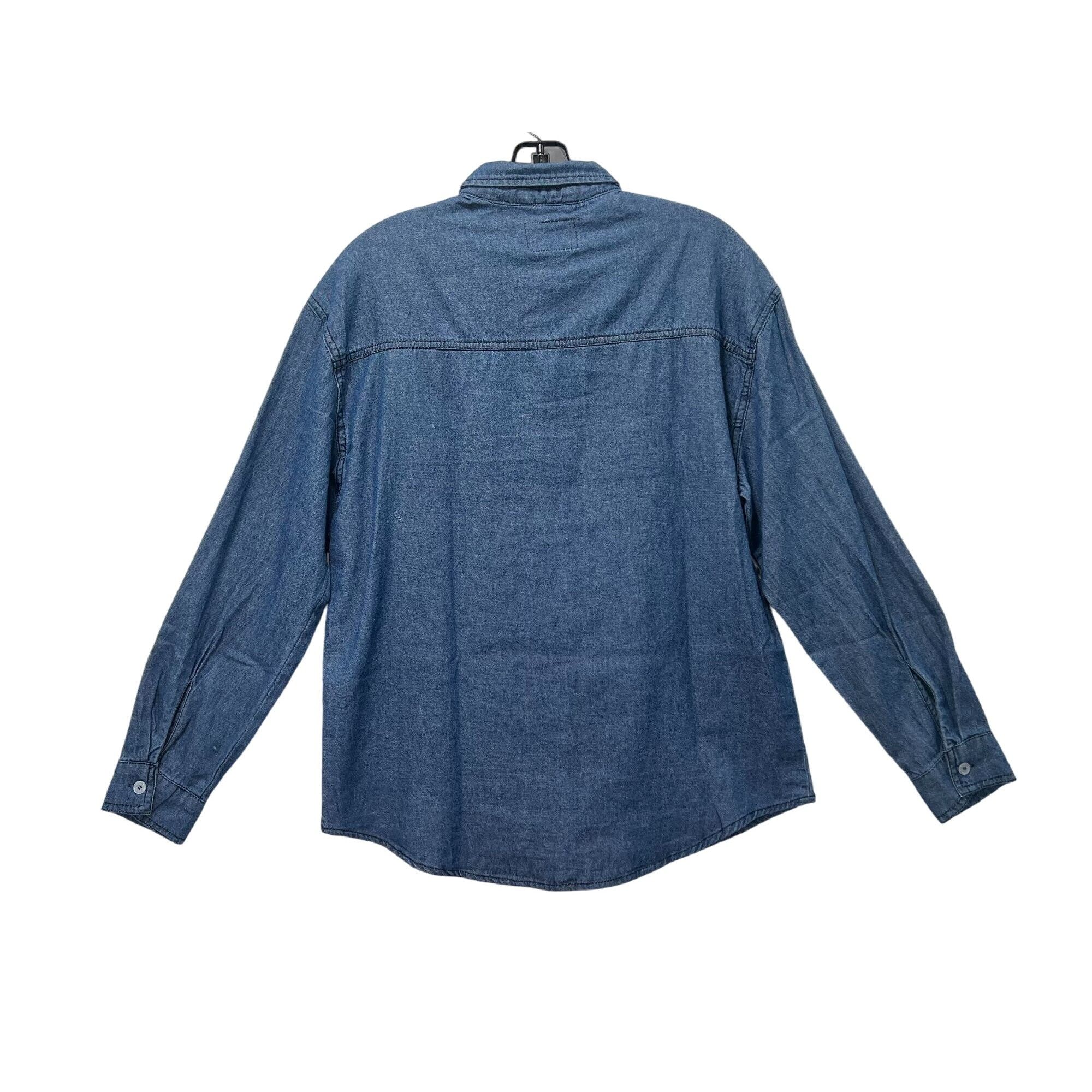 rue21 Rue 21 - Women's Chambray Long Sleeve Button Down Shirt With Size S / US 4 / IT 40 - 2 Thumbnail