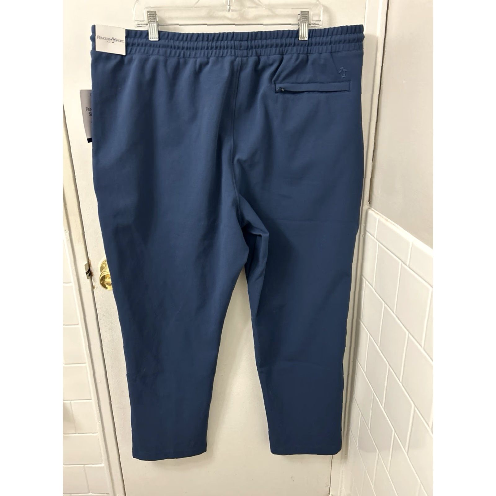Original Penguin Original Penguin Sport Pants Mens 2XL Blue Jogger Track athletic Performance Stretch NWT Size US 39 - 7 Thumbnail